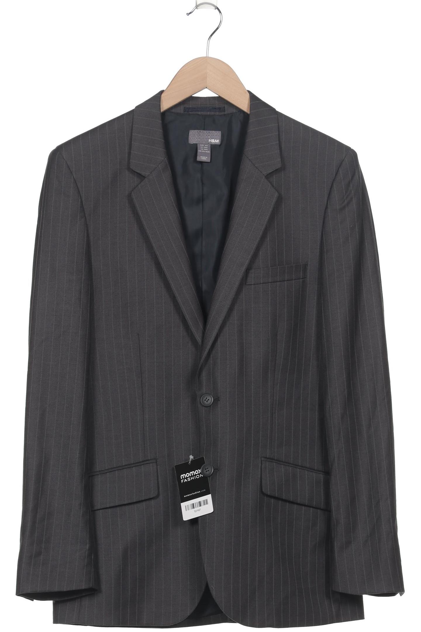 

H&M Herren Sakko, grau, Gr. 46