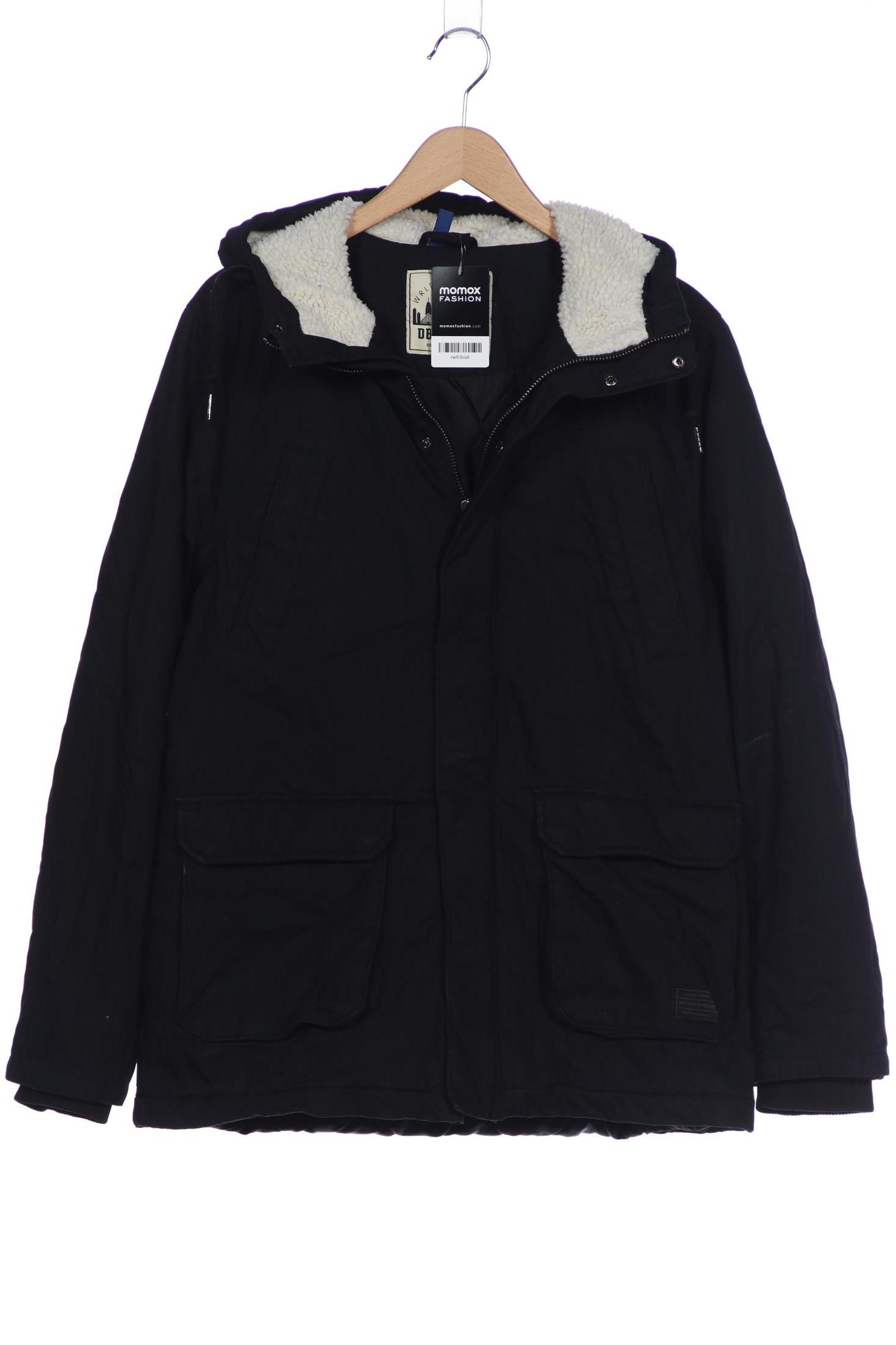 

H&M Herren Mantel, schwarz, Gr. 48