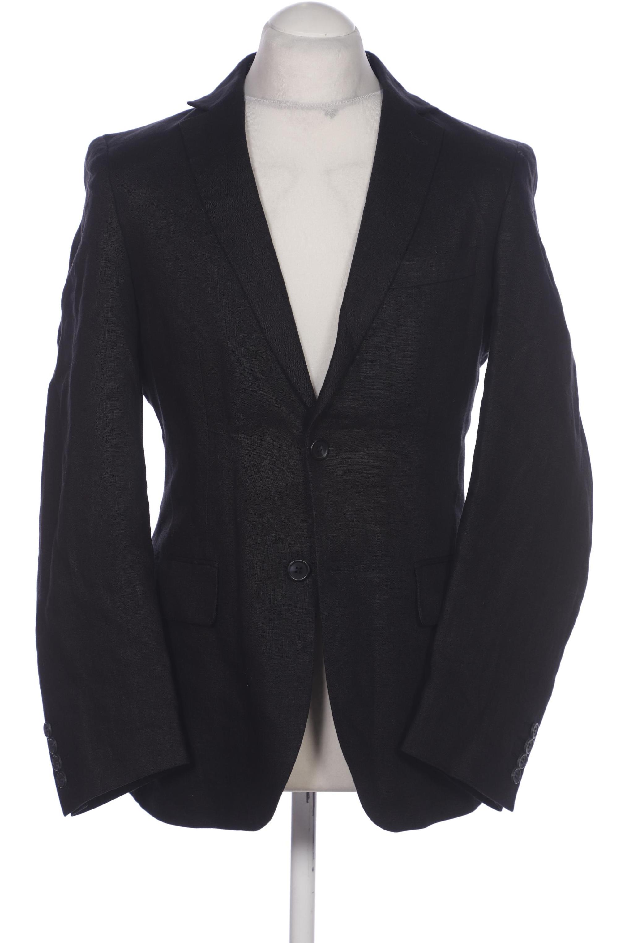 

H&M Herren Sakko, schwarz, Gr. 46