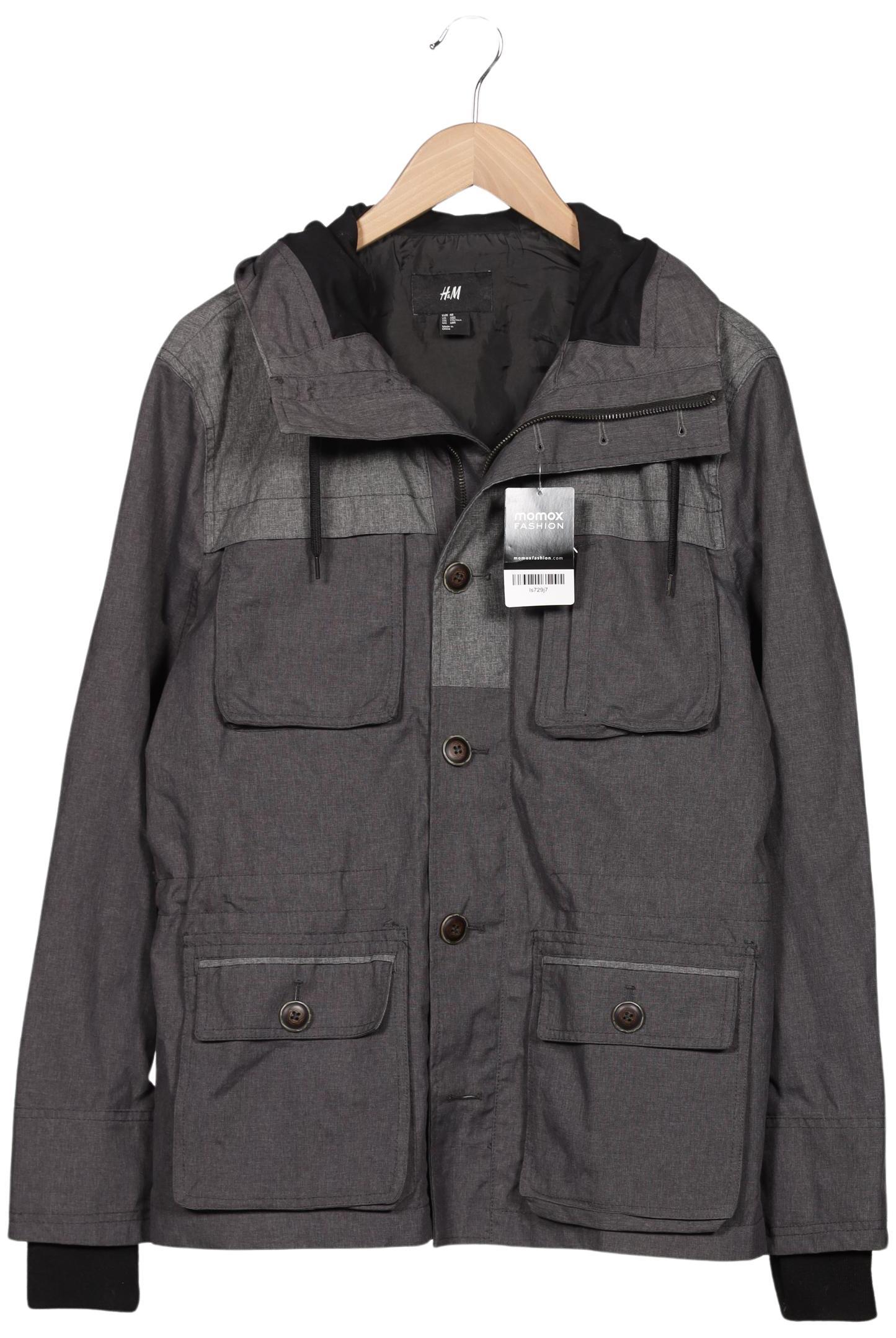 

H&M Herren Jacke, grau, Gr. 48