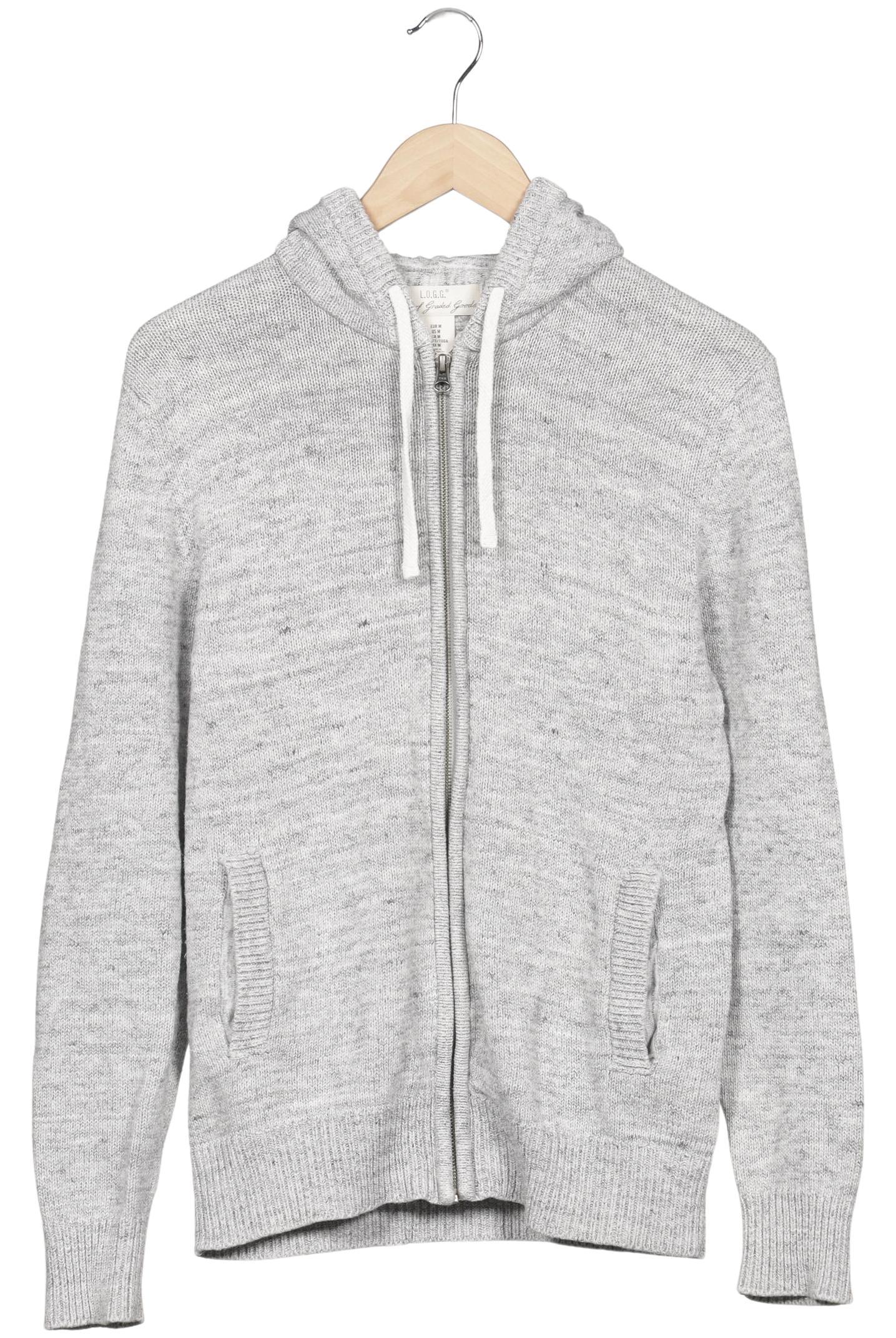 

H&M Herren Kapuzenpullover, grau, Gr. 48