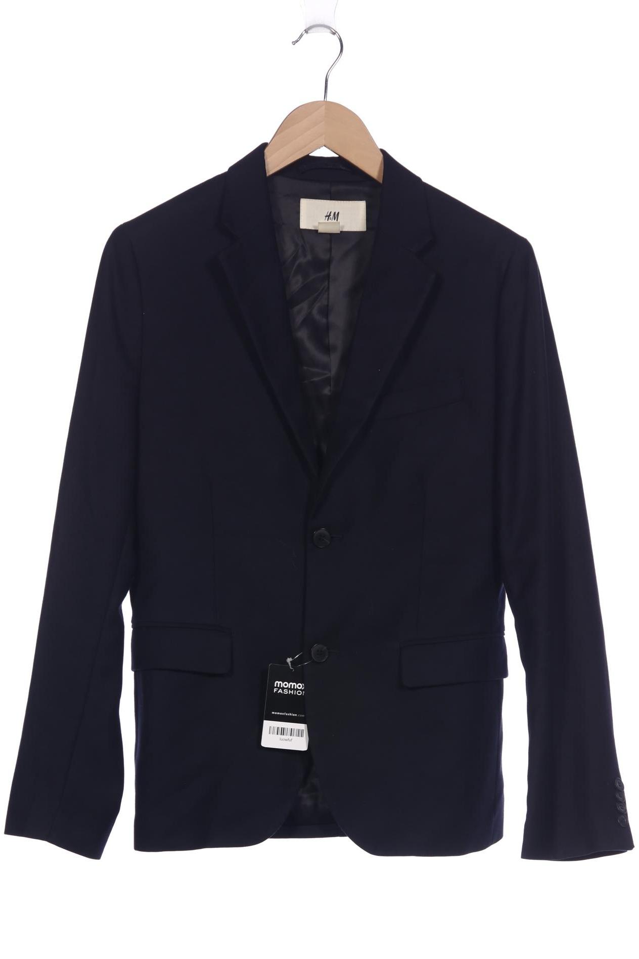 

H&M Herren Sakko, marineblau, Gr. 46