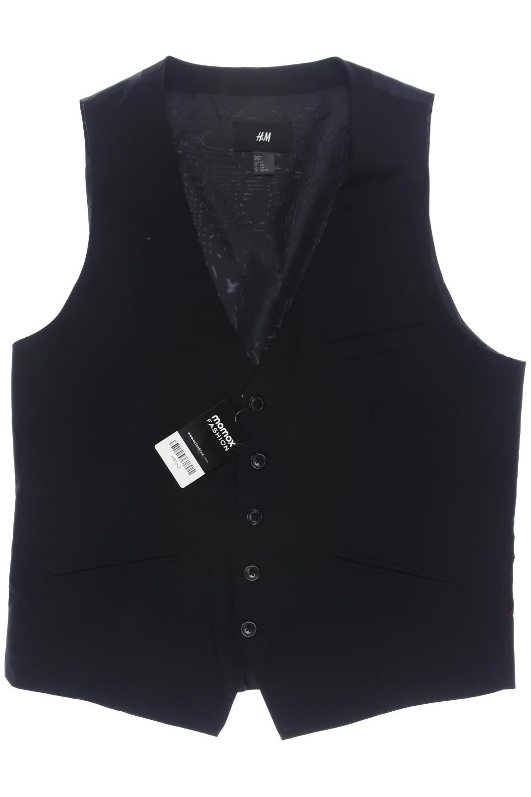 

H&M Herren Weste, schwarz, Gr. 54