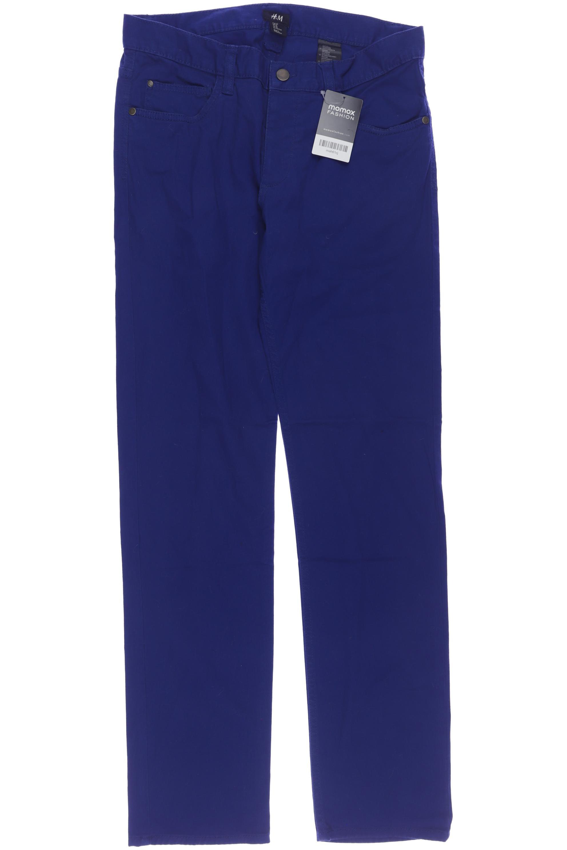 

H&M Herren Stoffhose, blau, Gr. 30