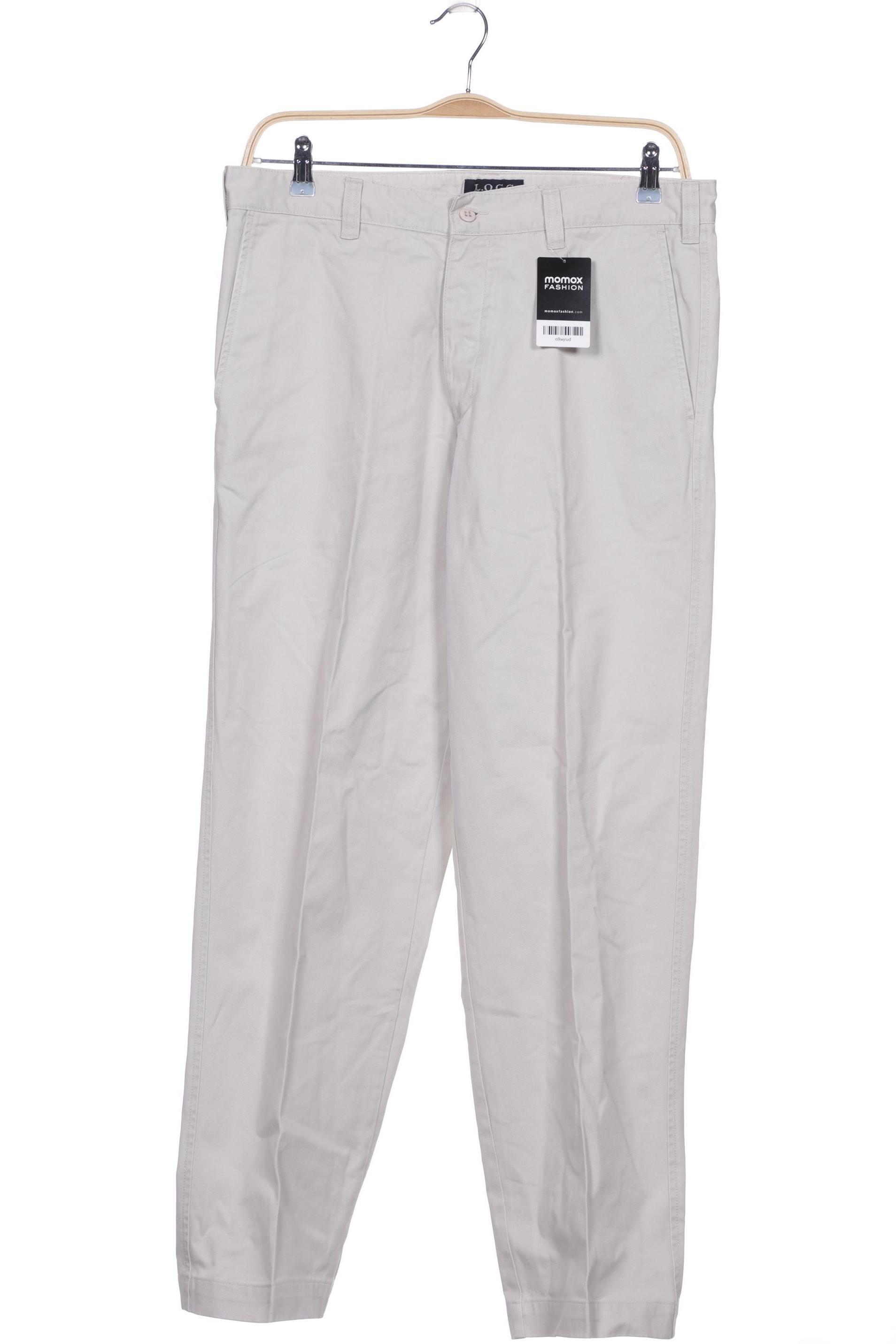 

H&M Herren Stoffhose, cremeweiß, Gr. 52