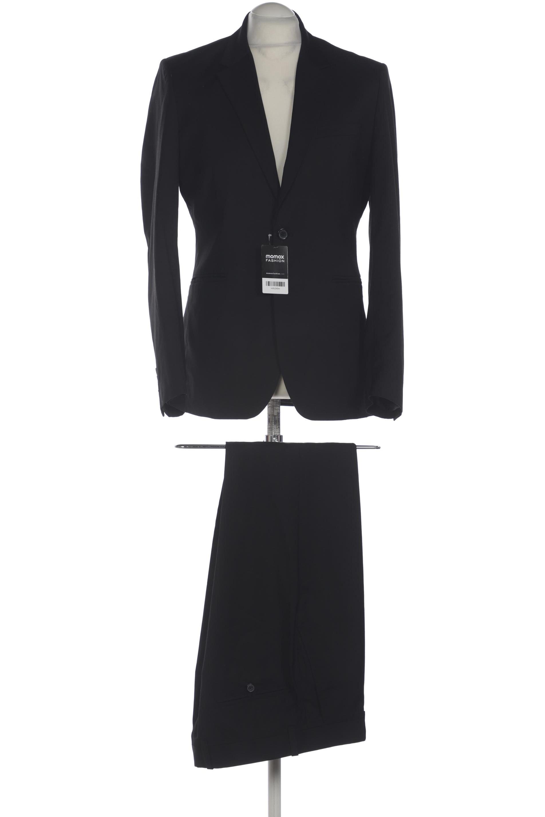 

H&M Herren Anzug, schwarz, Gr. 48