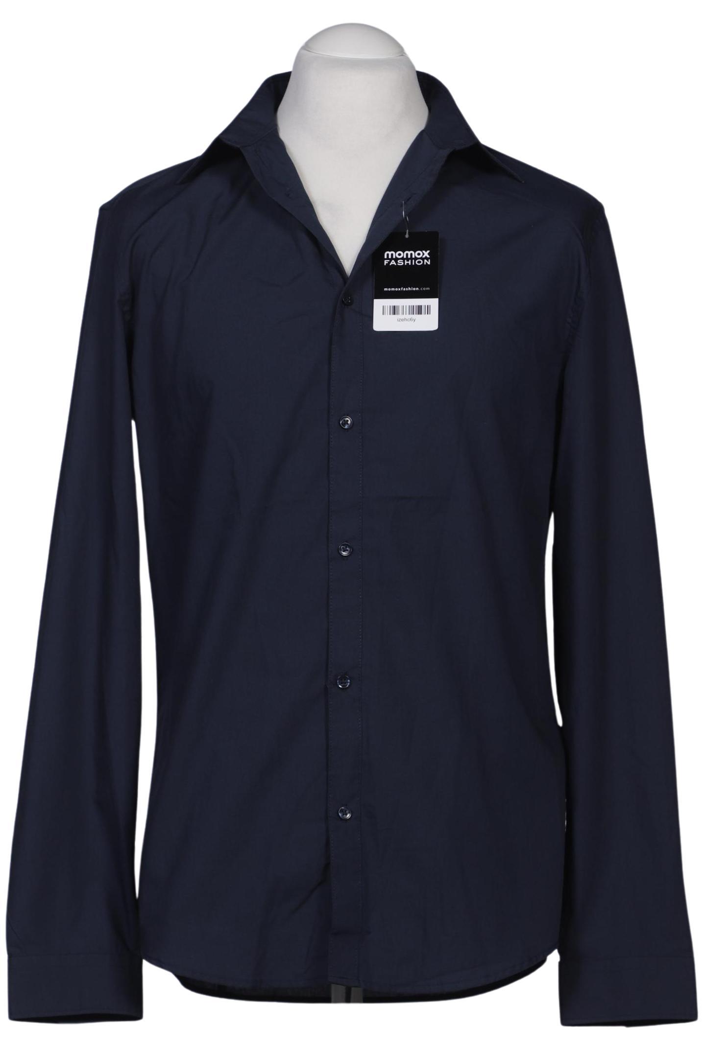 

H&M Herren Hemd, marineblau, Gr. 48