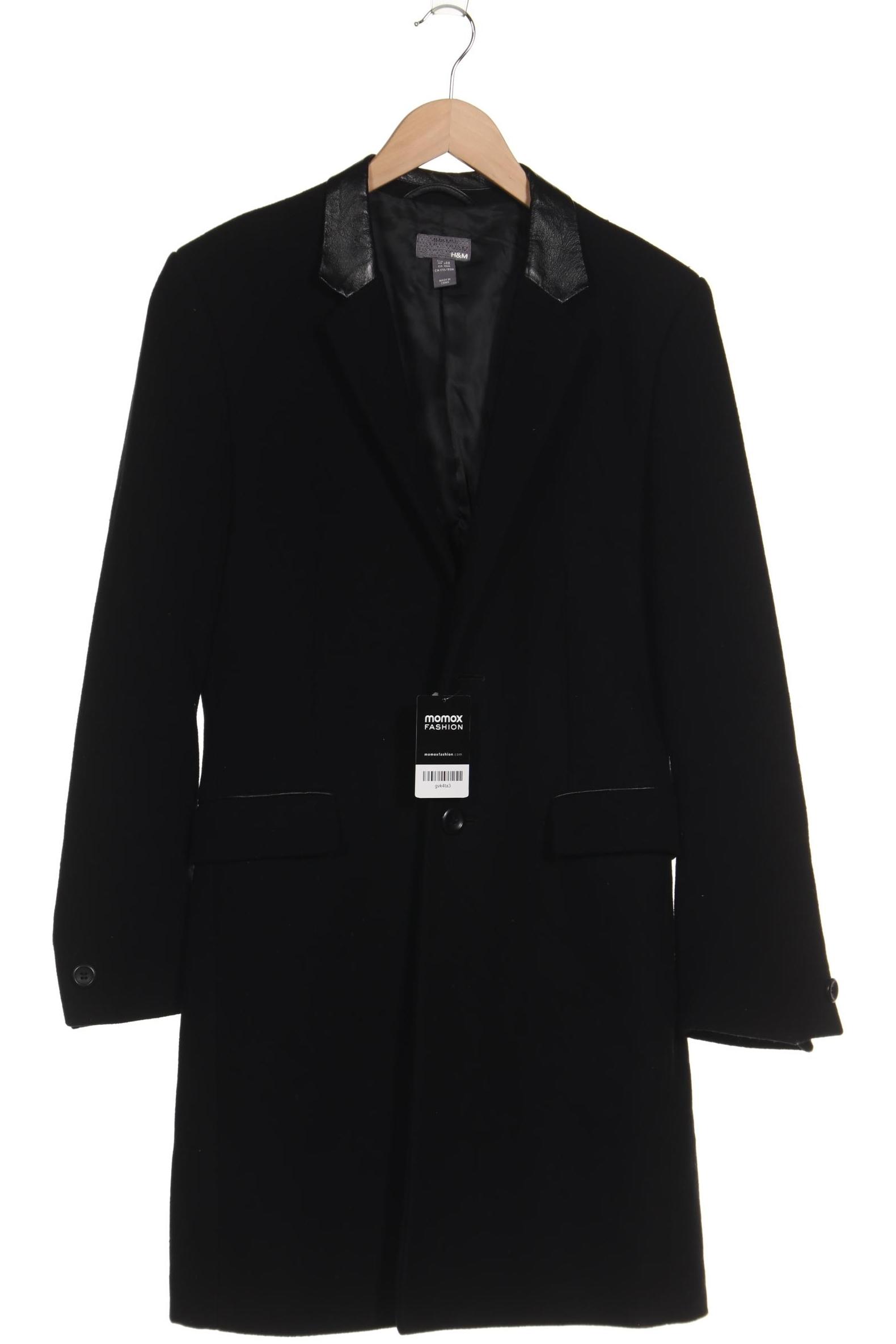 

H&M Herren Mantel, schwarz, Gr. 46