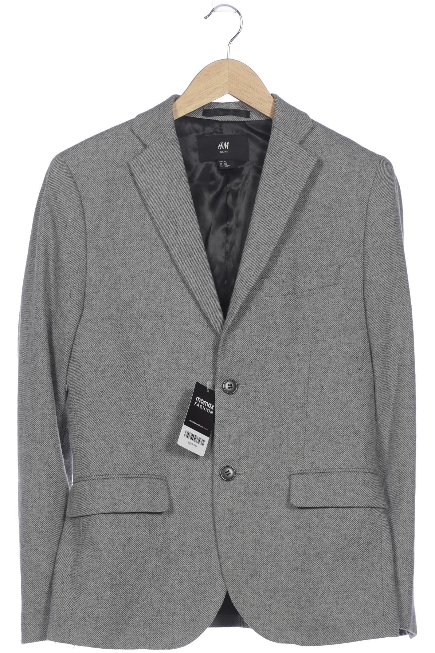 

H&M Herren Sakko, grau, Gr. 46