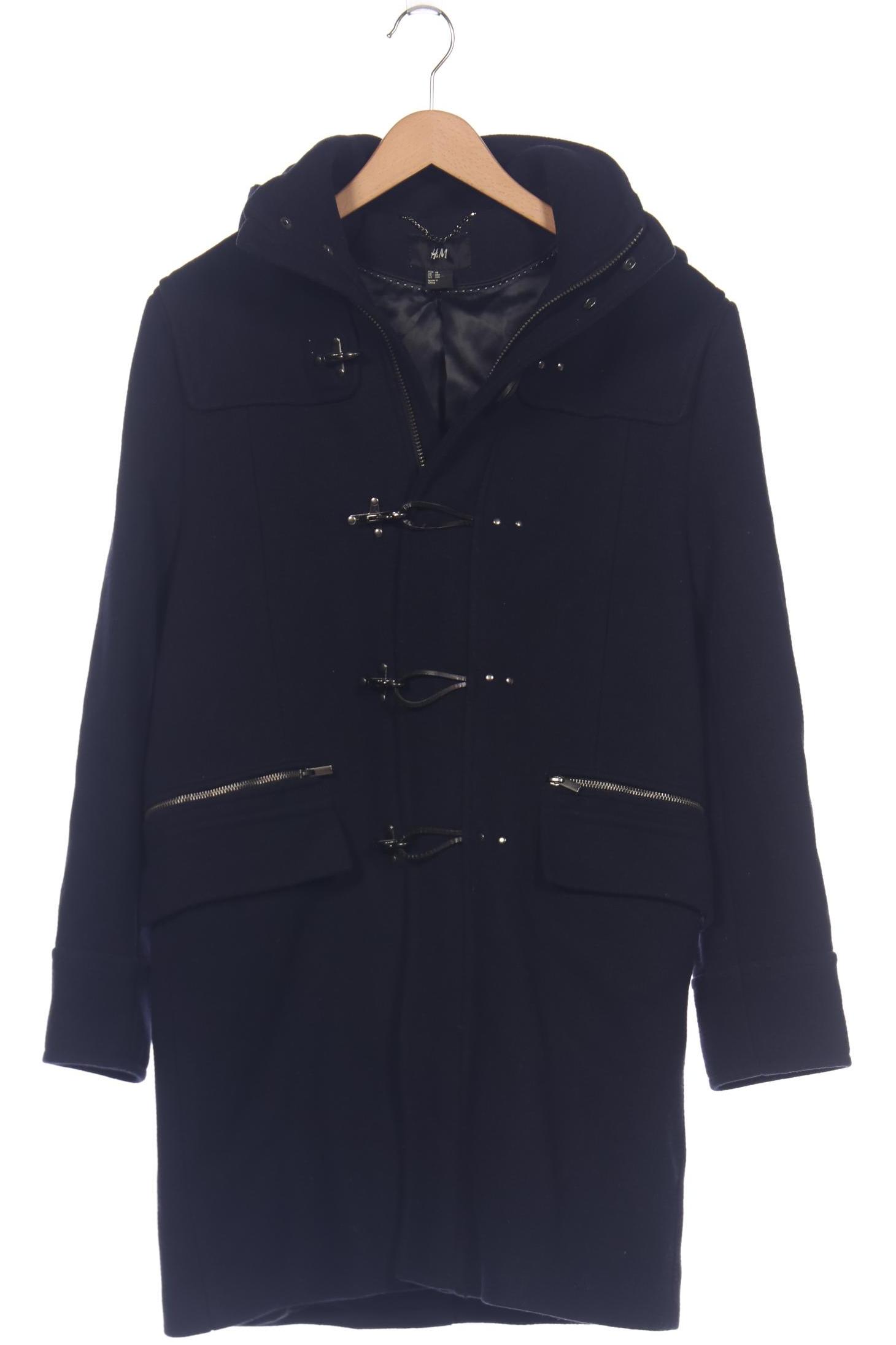

H&M Herren Mantel, marineblau, Gr. 48