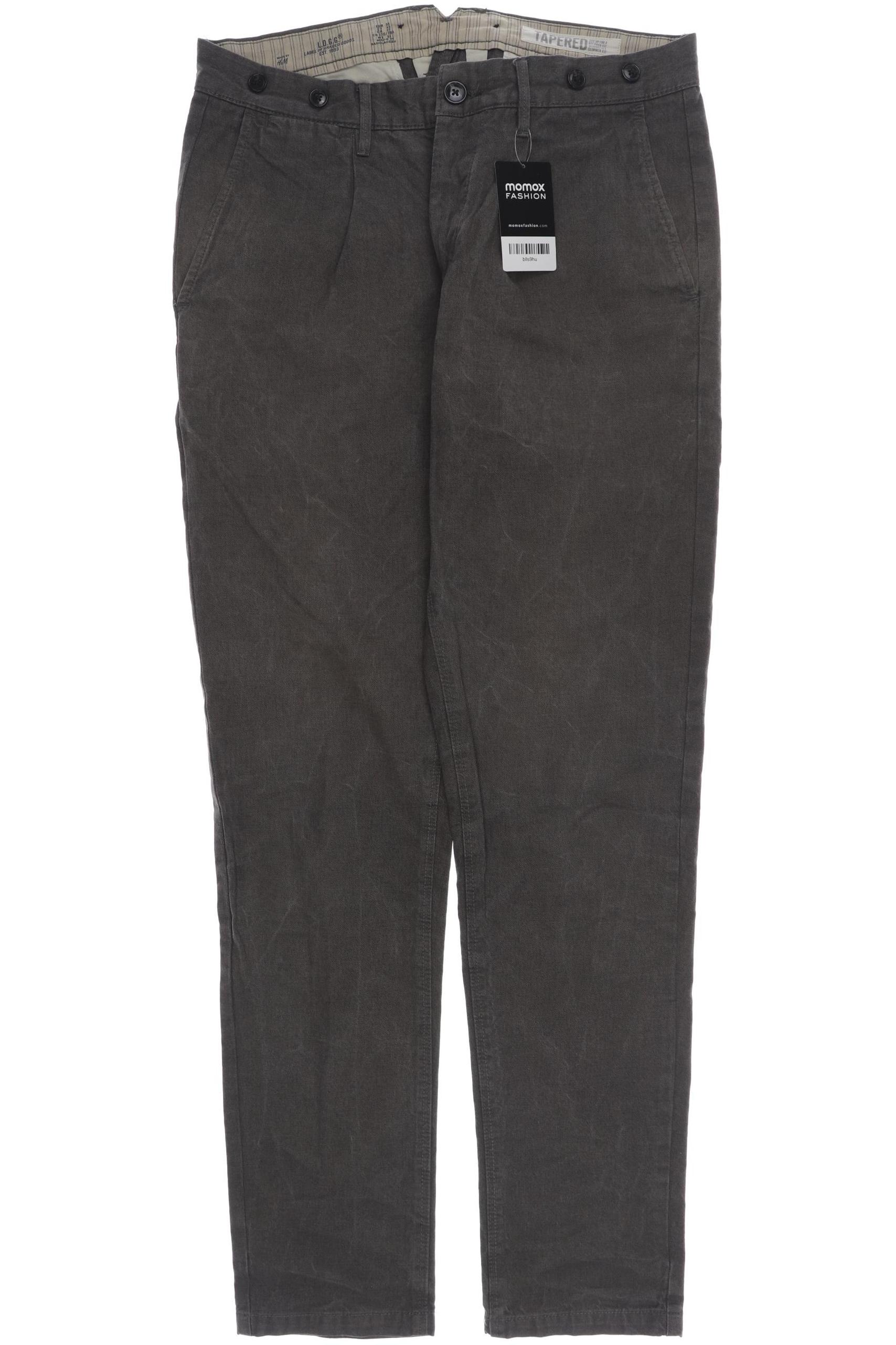 

H&M Herren Stoffhose, grau, Gr. 31