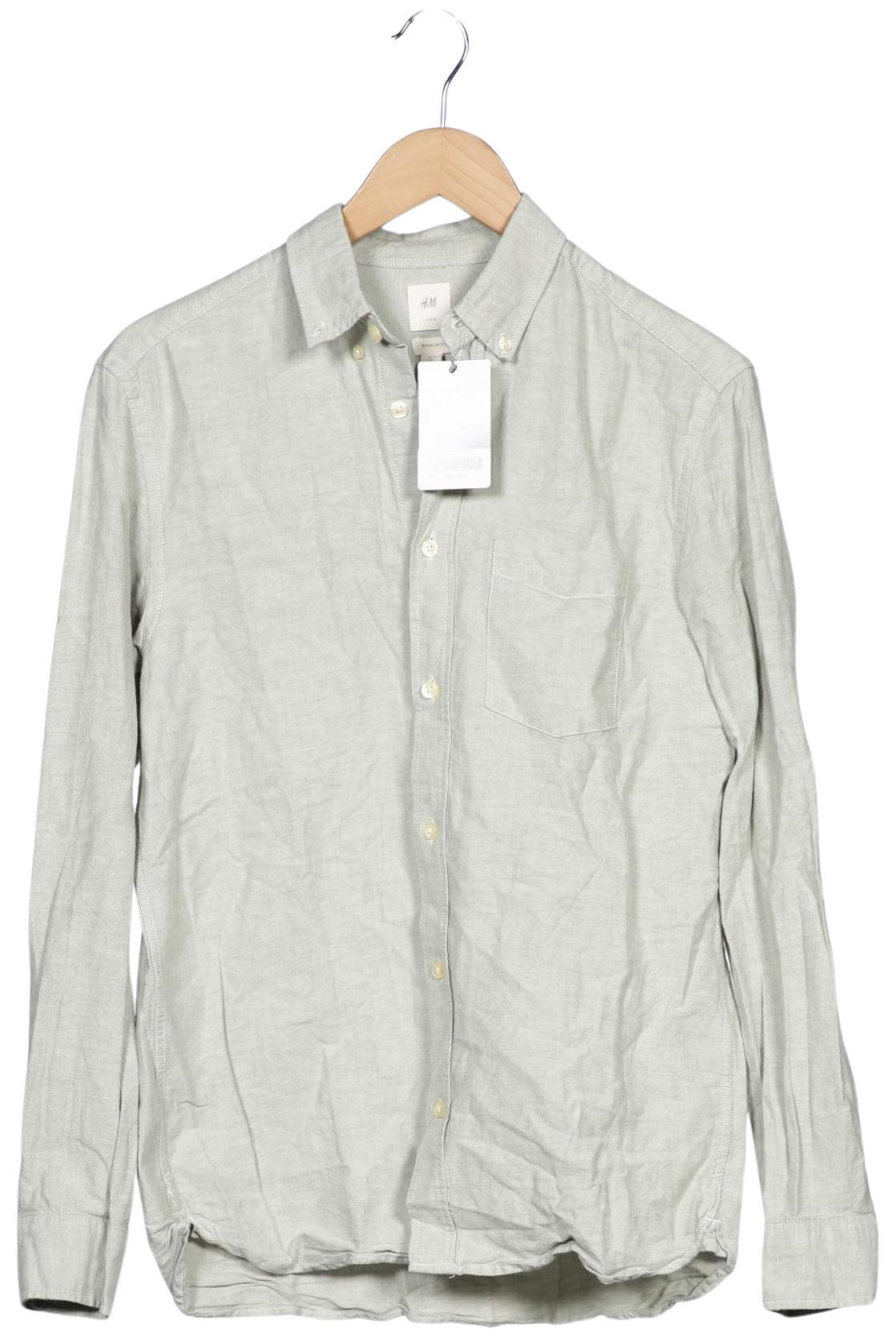 

H&M Herren Hemd, grau, Gr. 46