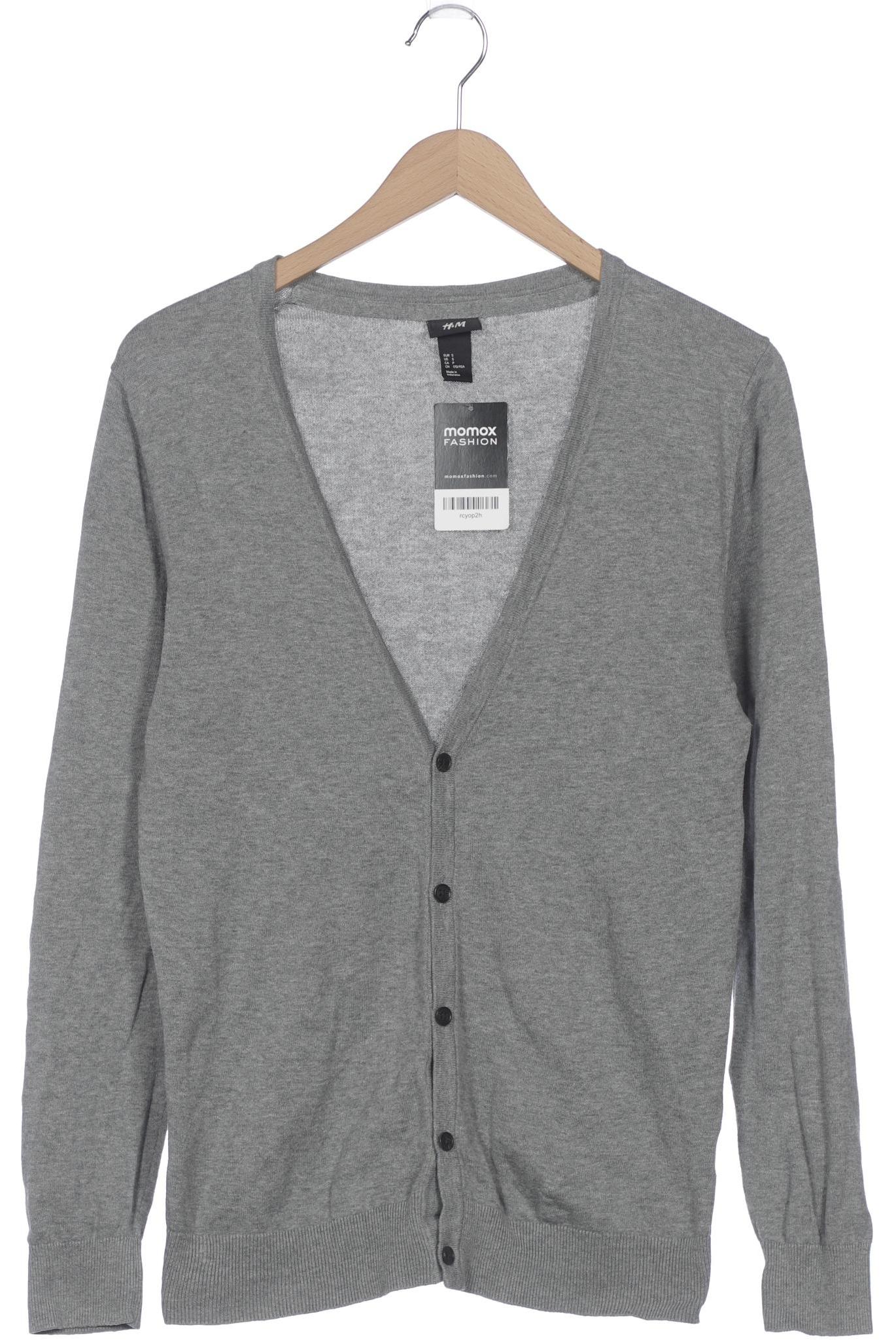 

H&M Herren Strickjacke, grau, Gr. 46