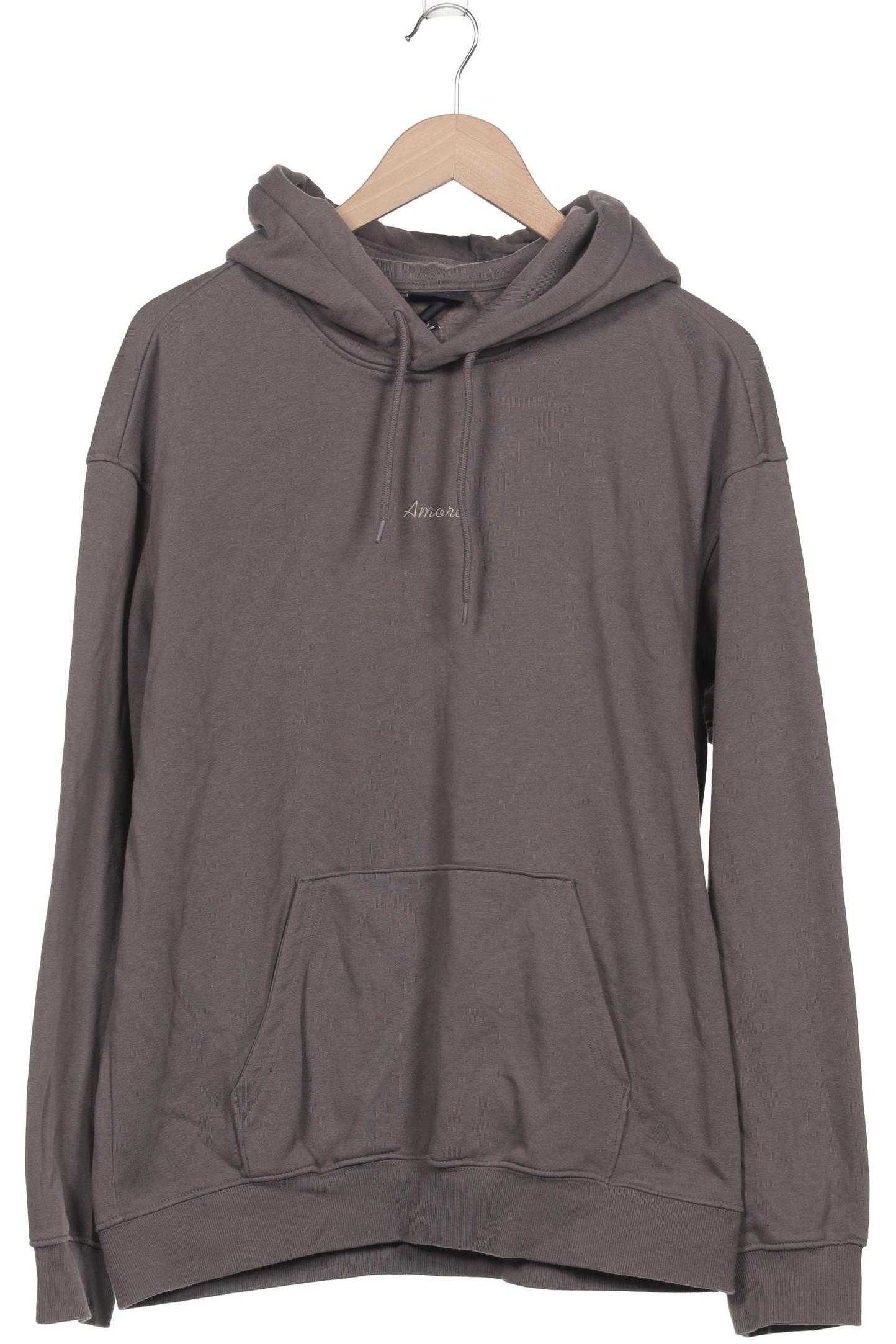 

H&M Herren Kapuzenpullover, grau, Gr. 46