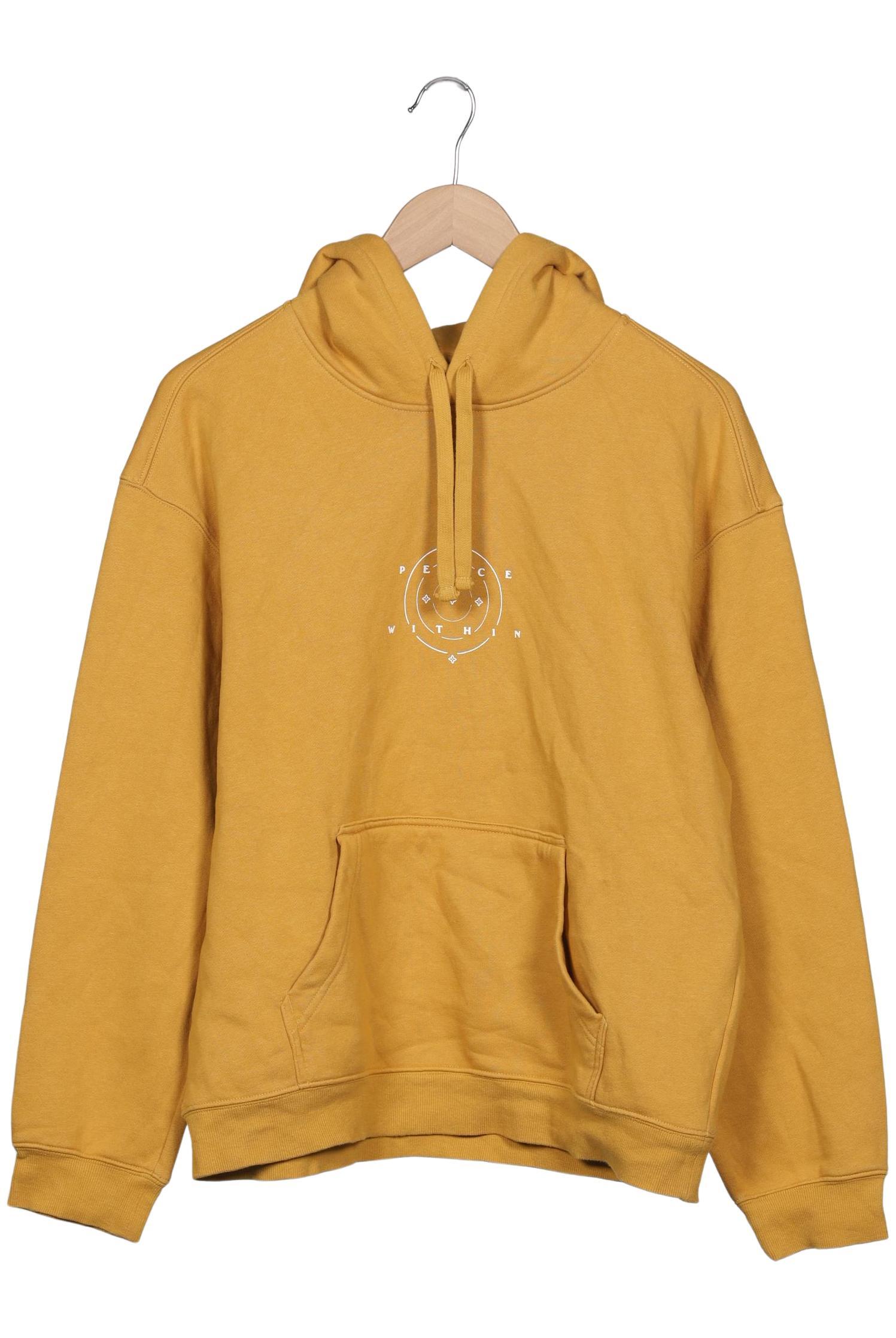 

H&M Herren Kapuzenpullover, gelb, Gr. 46