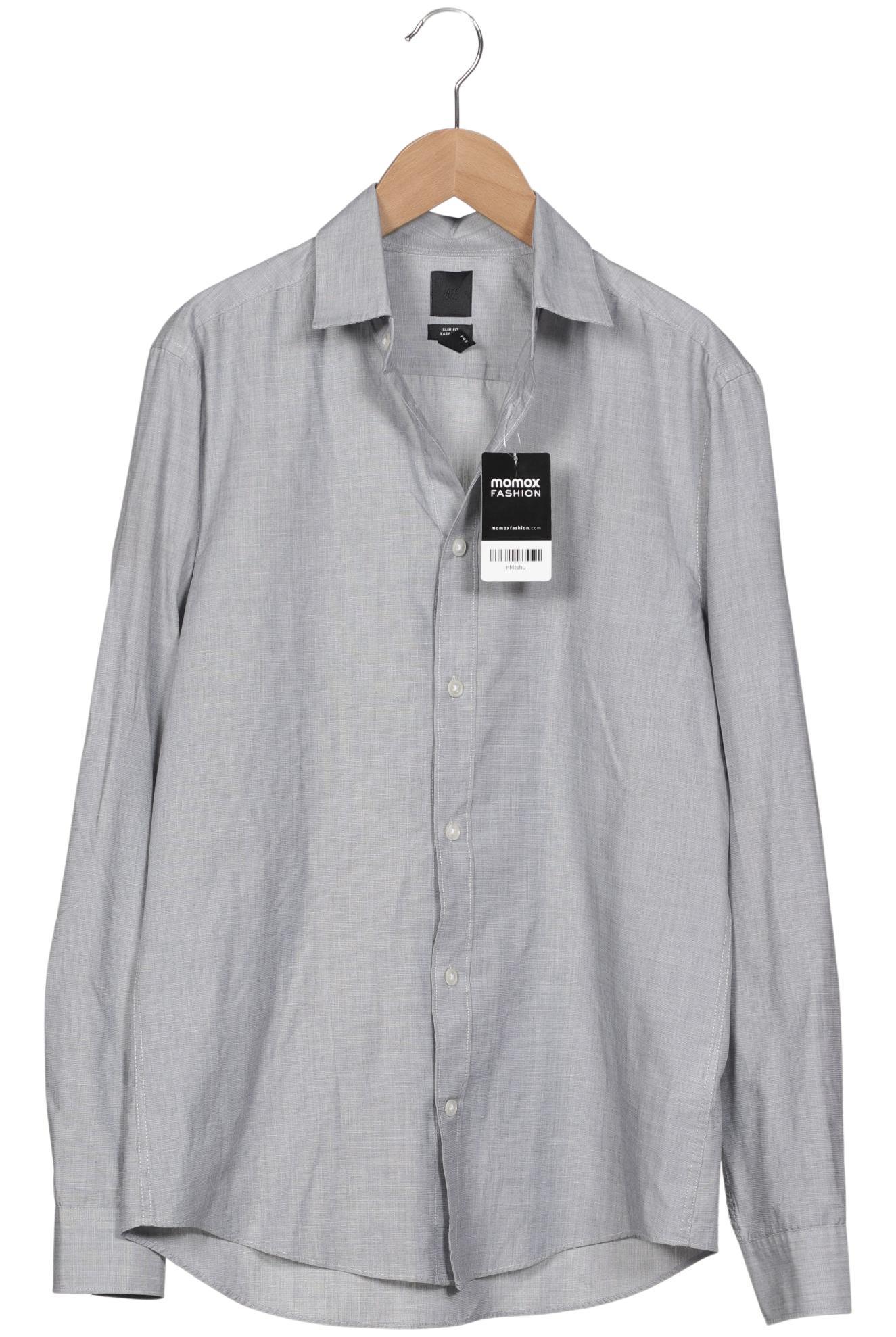

H&M Herren Hemd, grau, Gr. 48