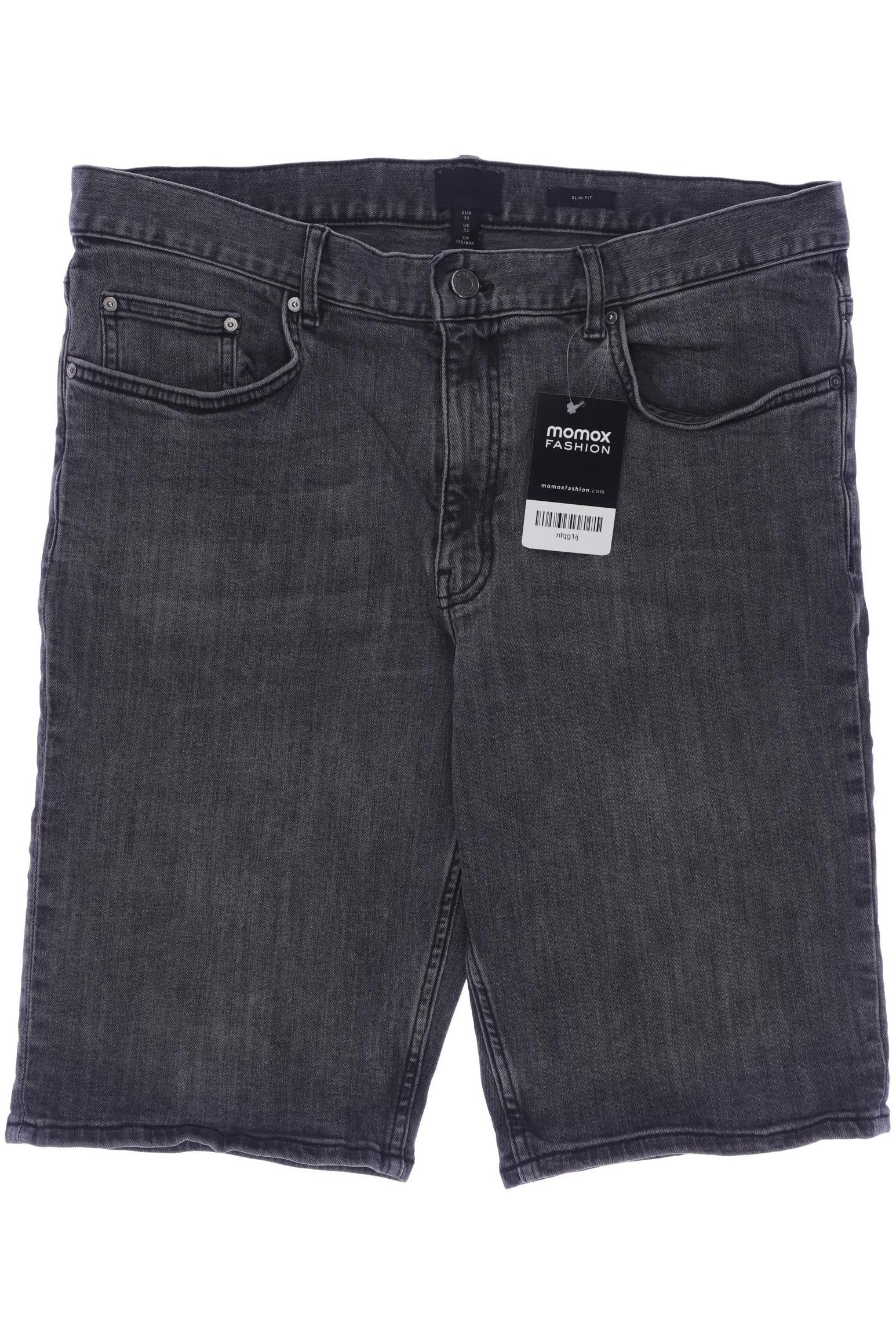 

H&M Herren Shorts, grau, Gr. 33