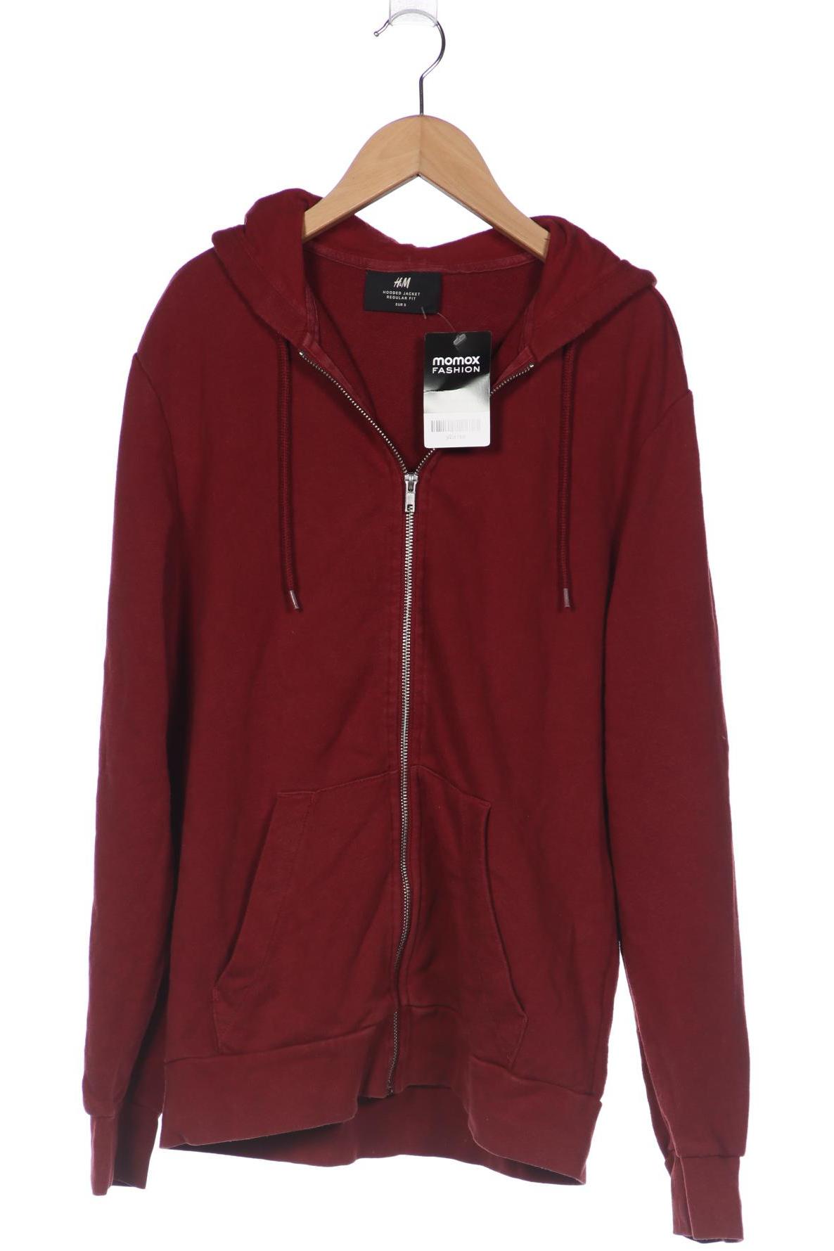 

H&M Herren Kapuzenpullover, bordeaux, Gr. 46