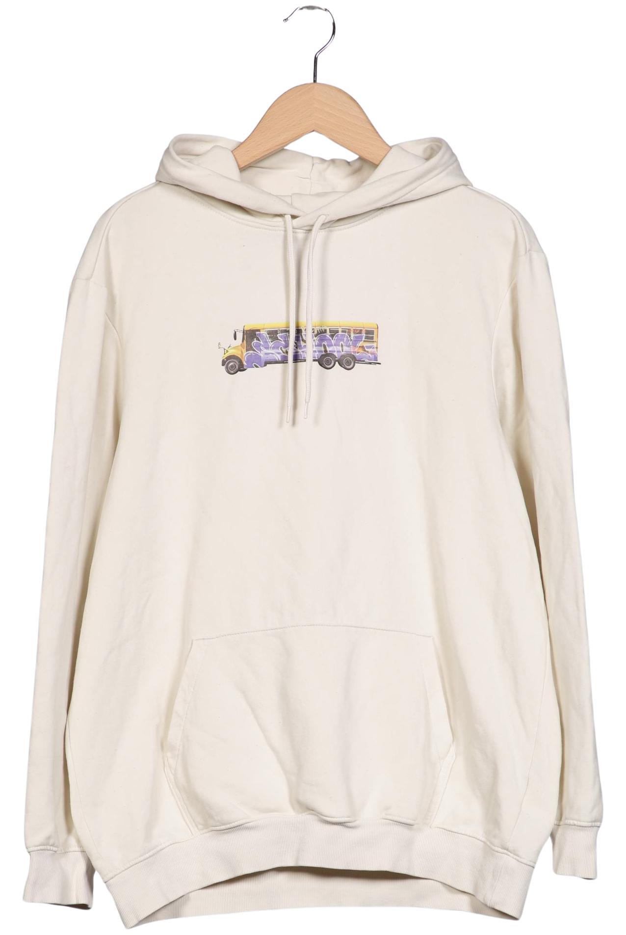 

H&M Herren Kapuzenpullover, cremeweiß, Gr. 48