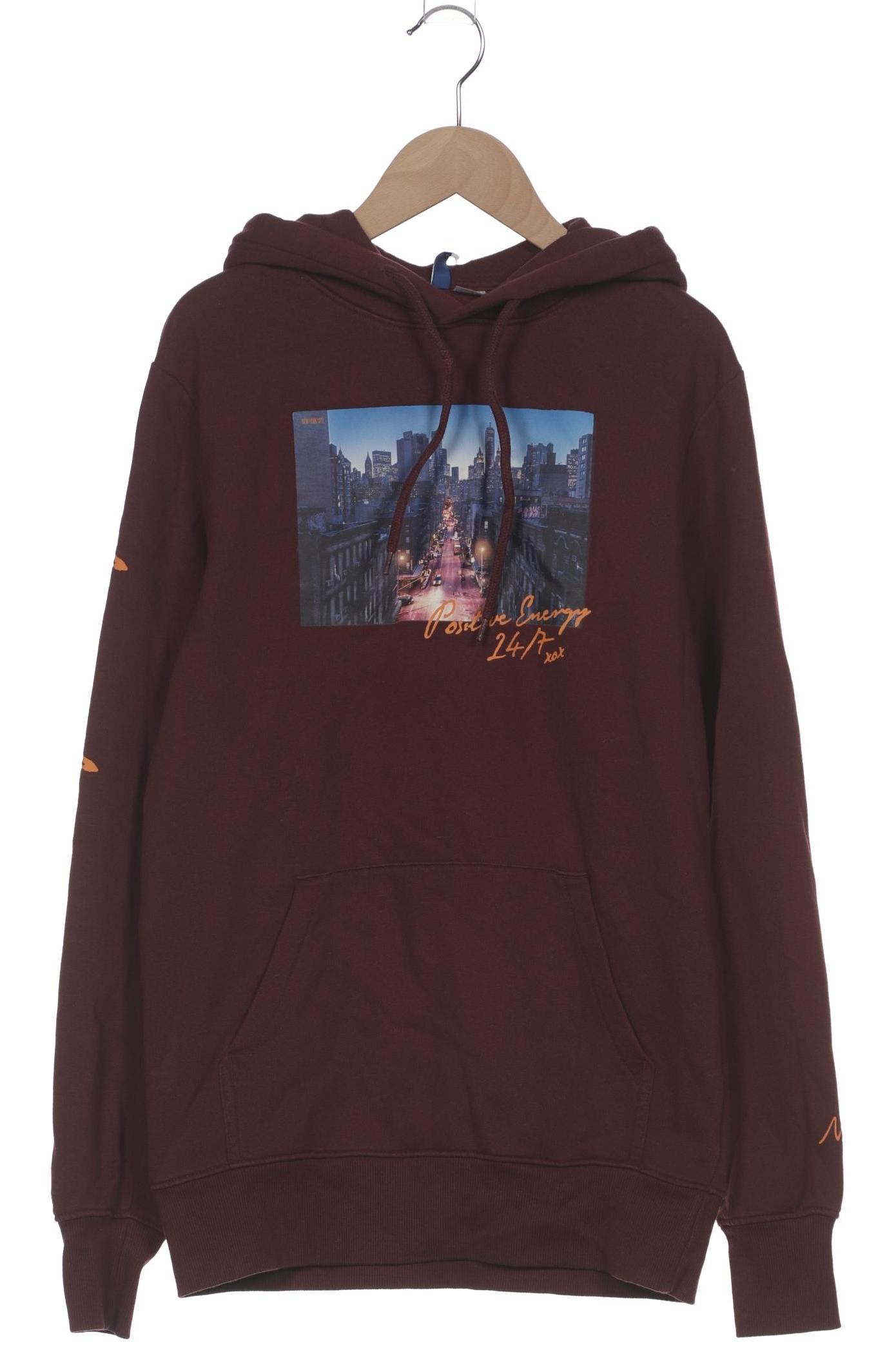 Thumbnail - H&amp;M Herren Kapuzenpullover, bordeaux, Gr. 44