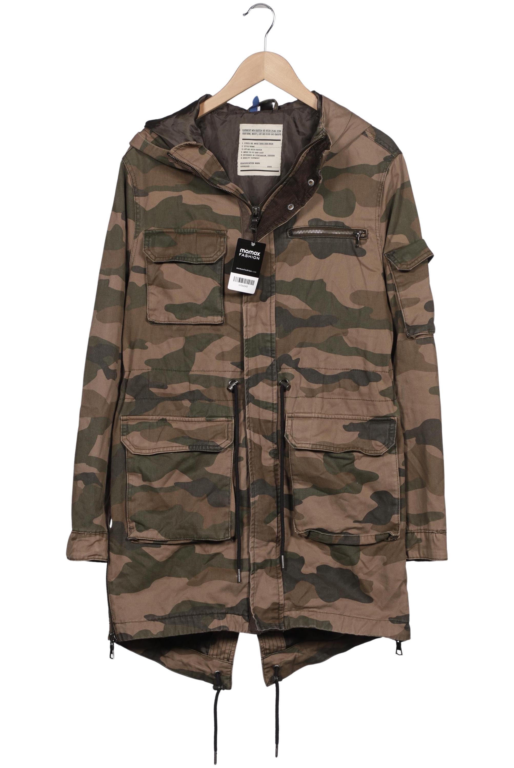 

H&M Herren Mantel, grün, Gr. 46