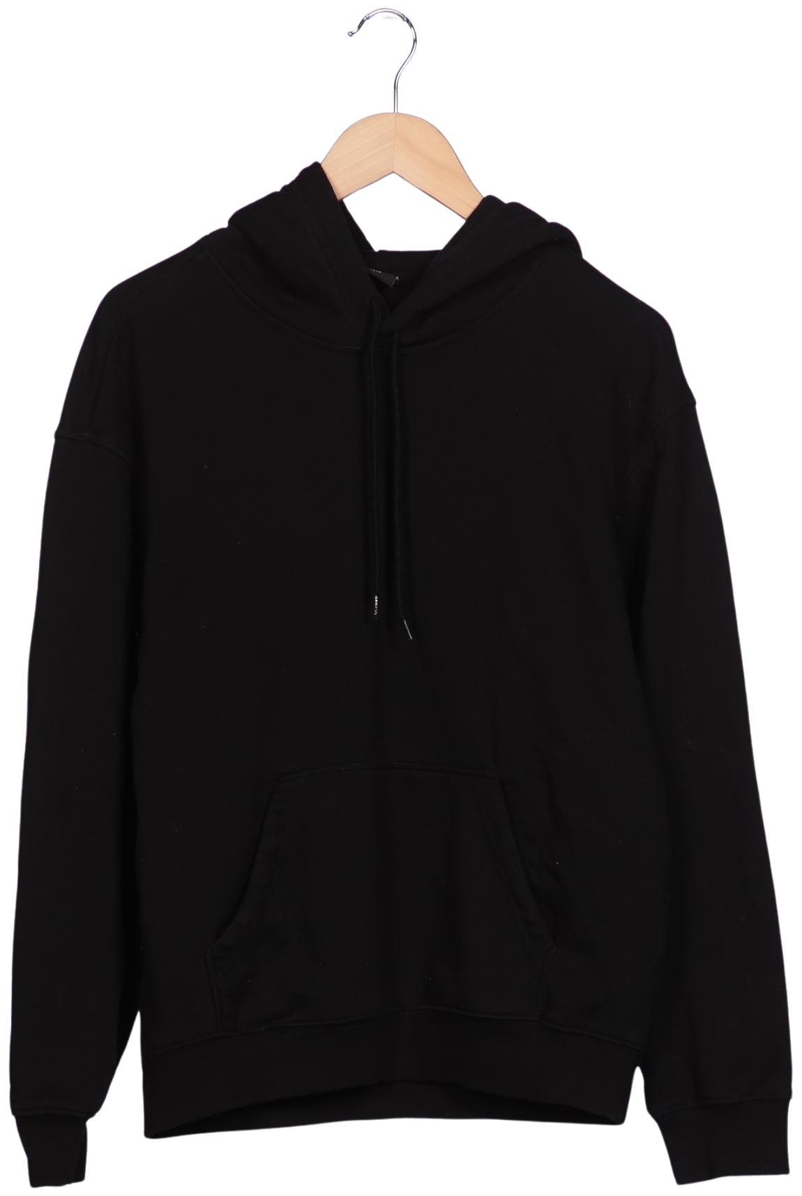 

H&M Herren Kapuzenpullover, schwarz, Gr. 46