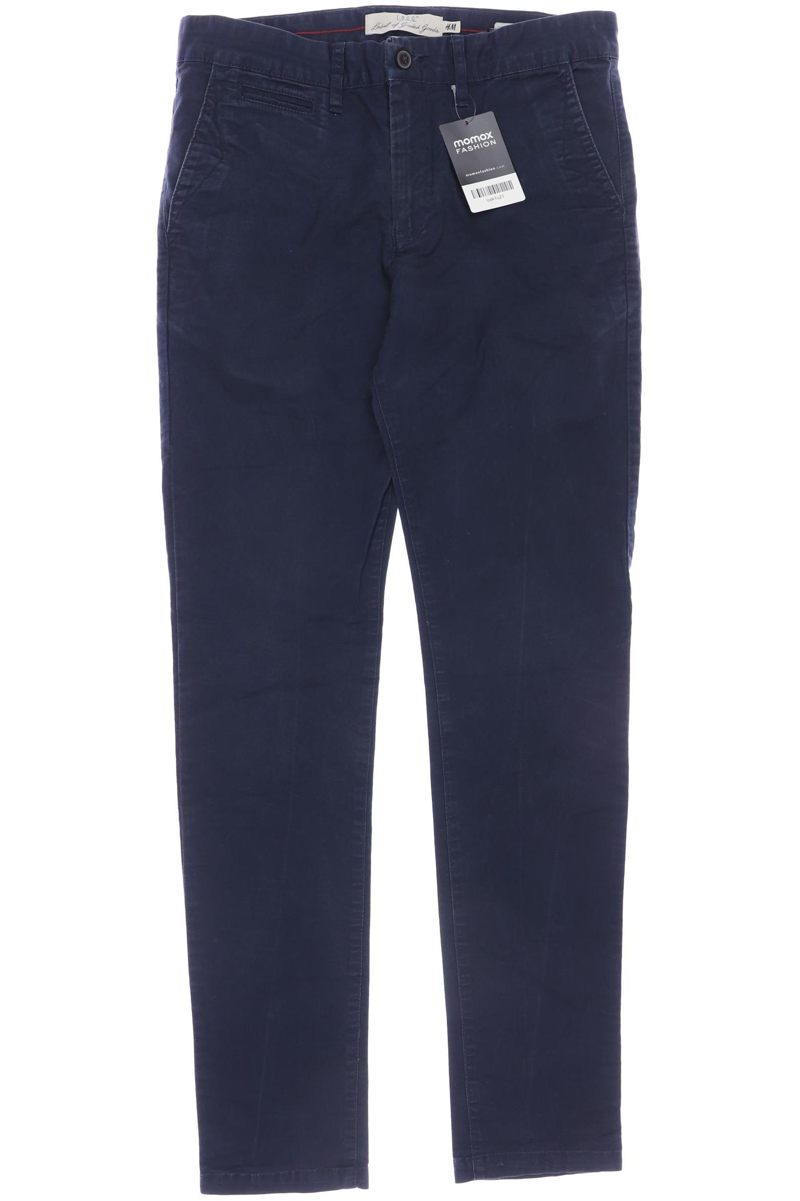 

H&M Herren Stoffhose, marineblau
