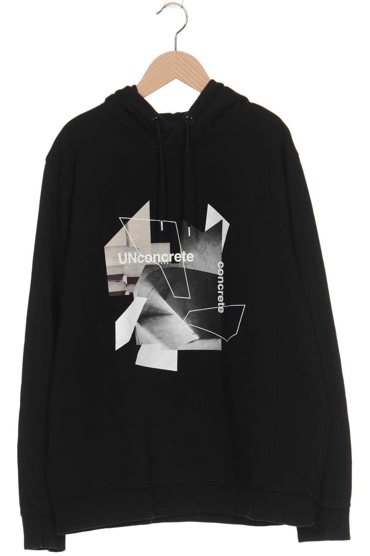 

H&M Herren Kapuzenpullover, schwarz, Gr. 48