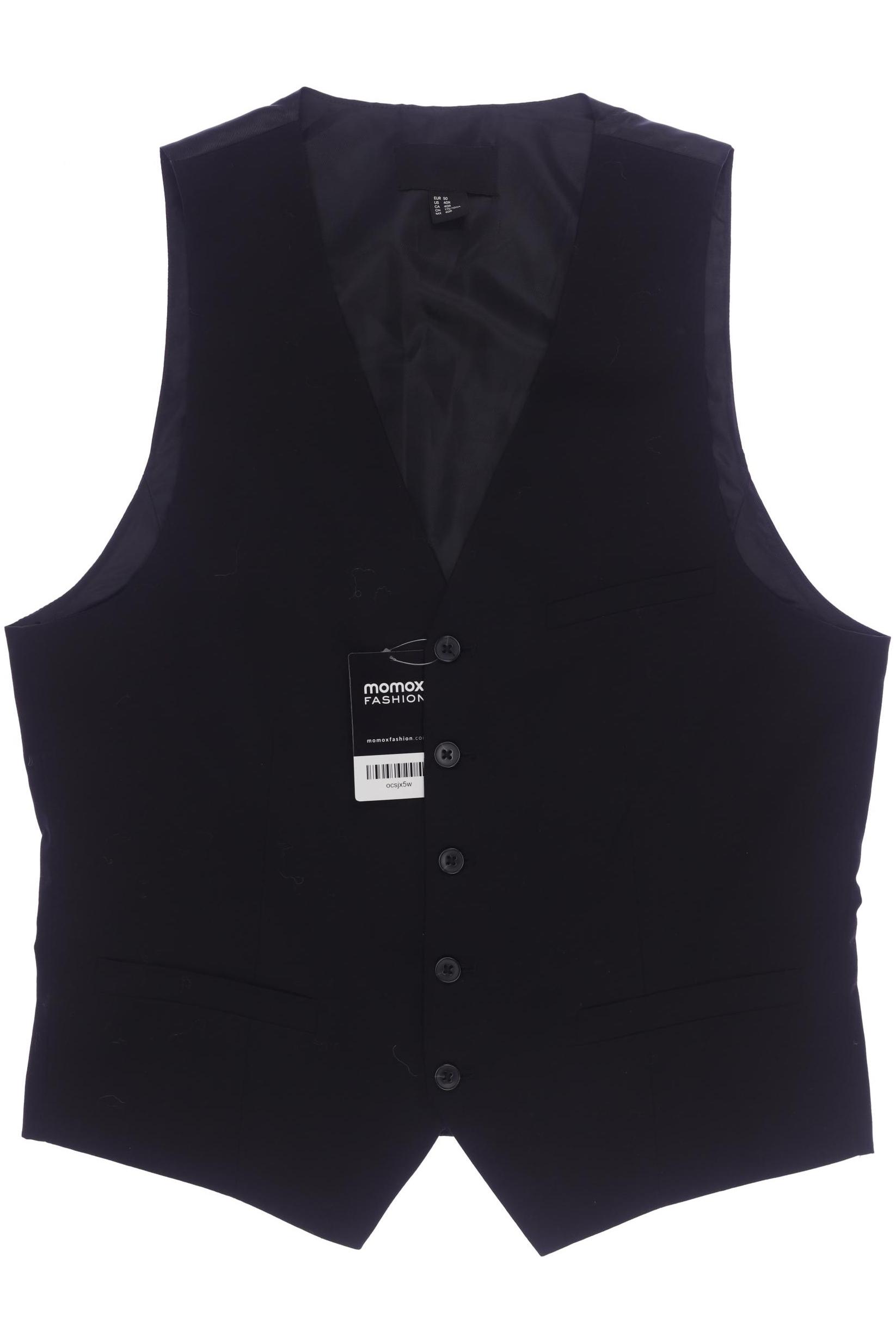 

H&M Herren Weste, schwarz, Gr. 50