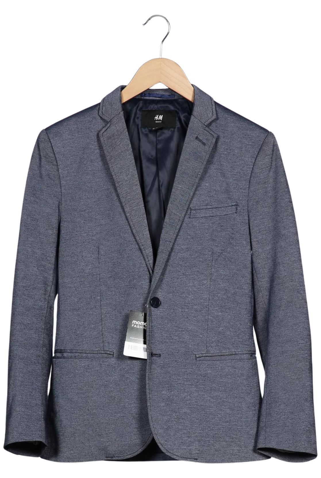

H&M Herren Sakko, marineblau, Gr. 44