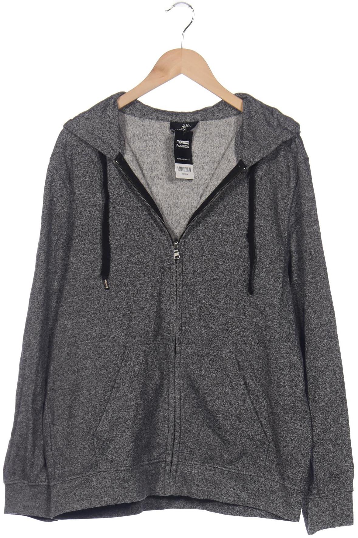 

H&M Herren Kapuzenpullover, grau, Gr. 52