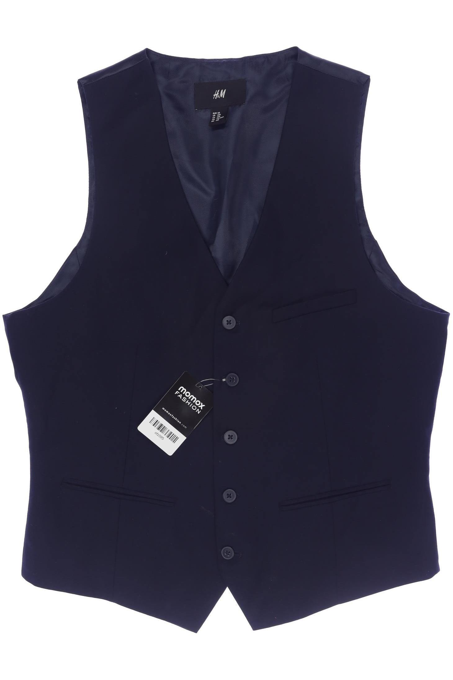 

H&M Herren Weste, marineblau, Gr. 50