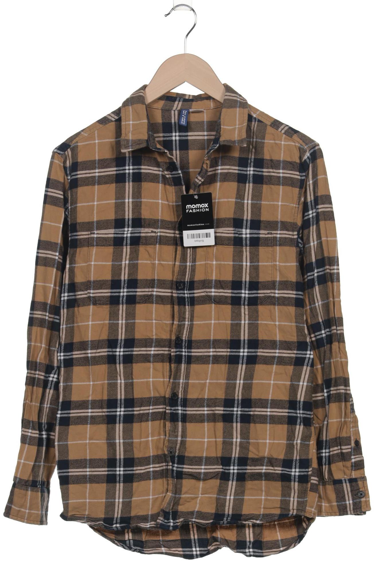 

H&M Herren Hemd, braun, Gr. 46