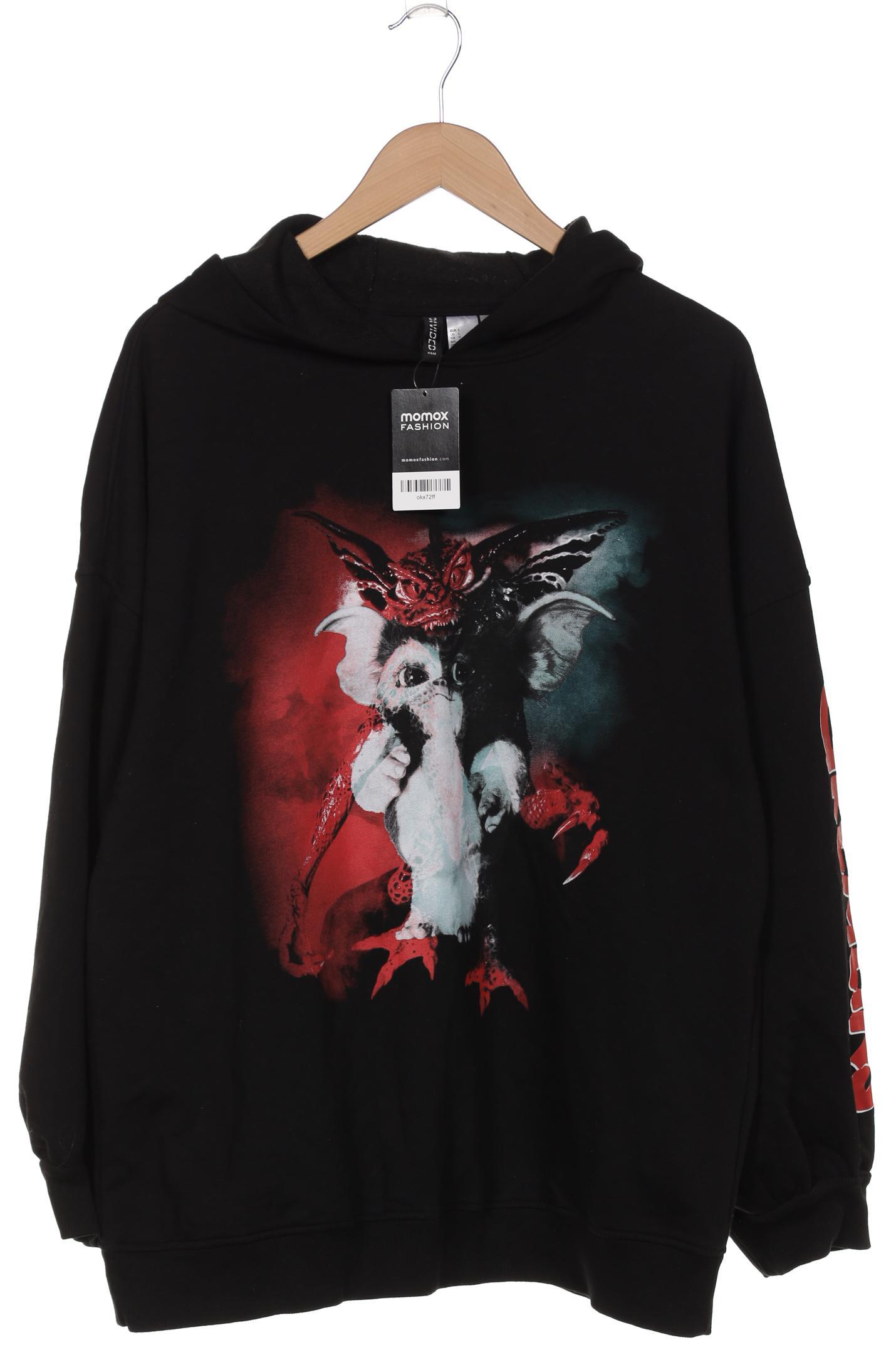 

H&M Herren Kapuzenpullover, schwarz, Gr. 52