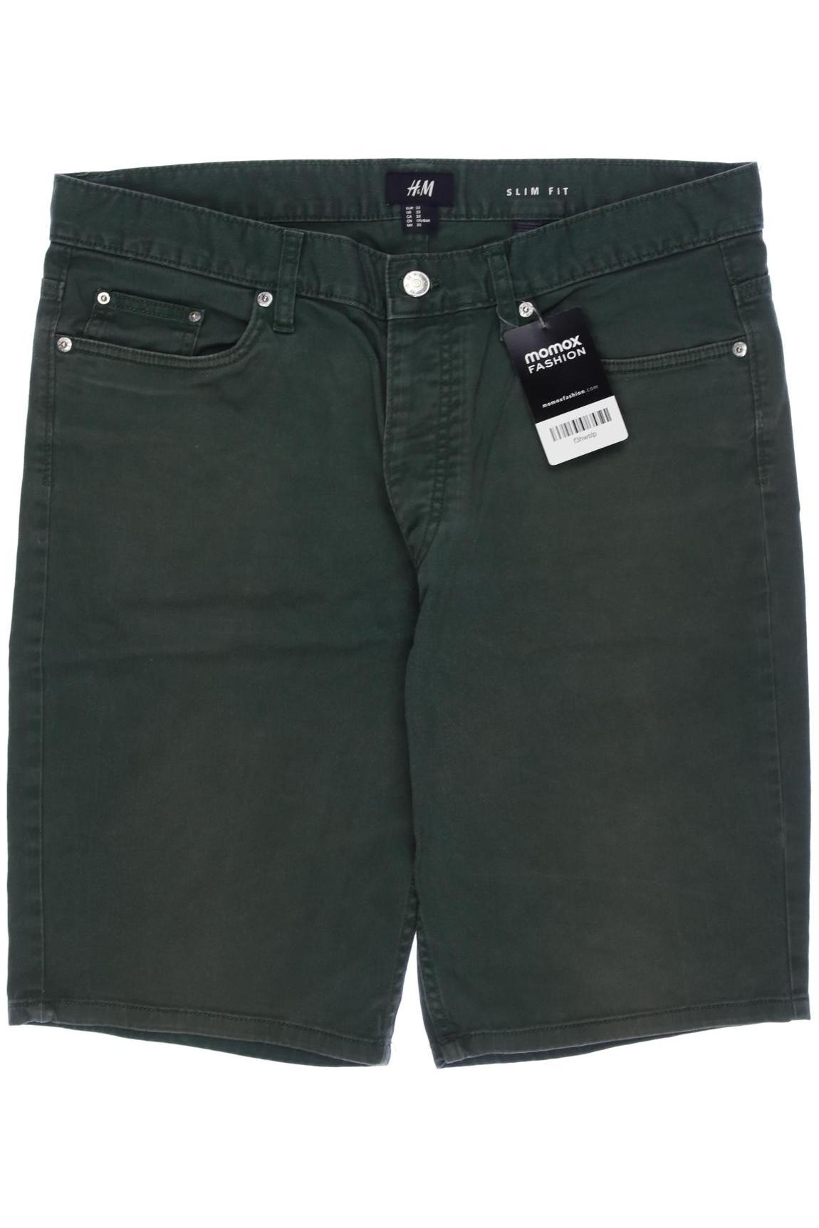 

H&M Herren Shorts, grün, Gr. 33