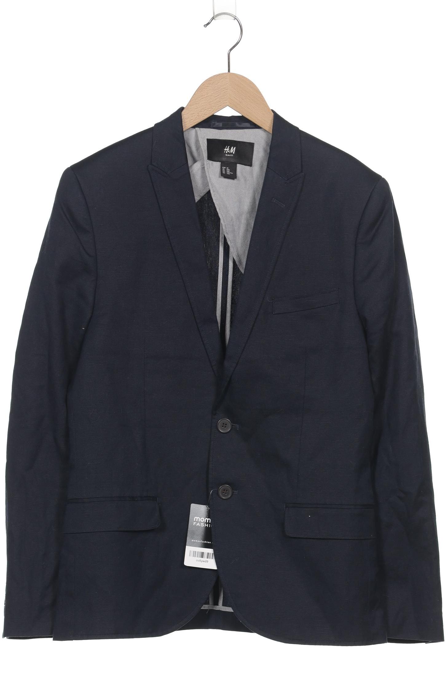 

H&M Herren Sakko, marineblau, Gr. 46