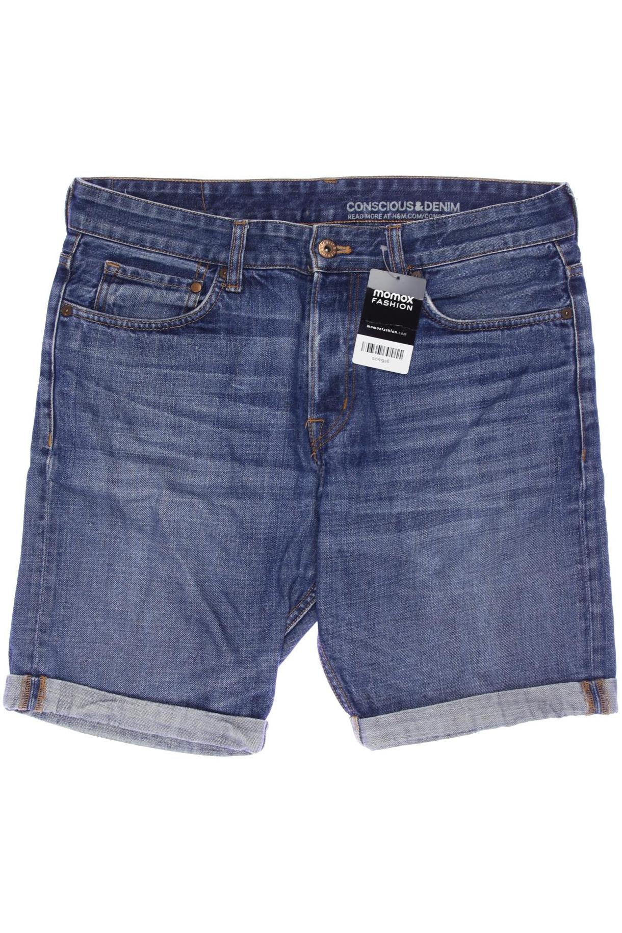 

H&M Herren Shorts, blau, Gr. 50