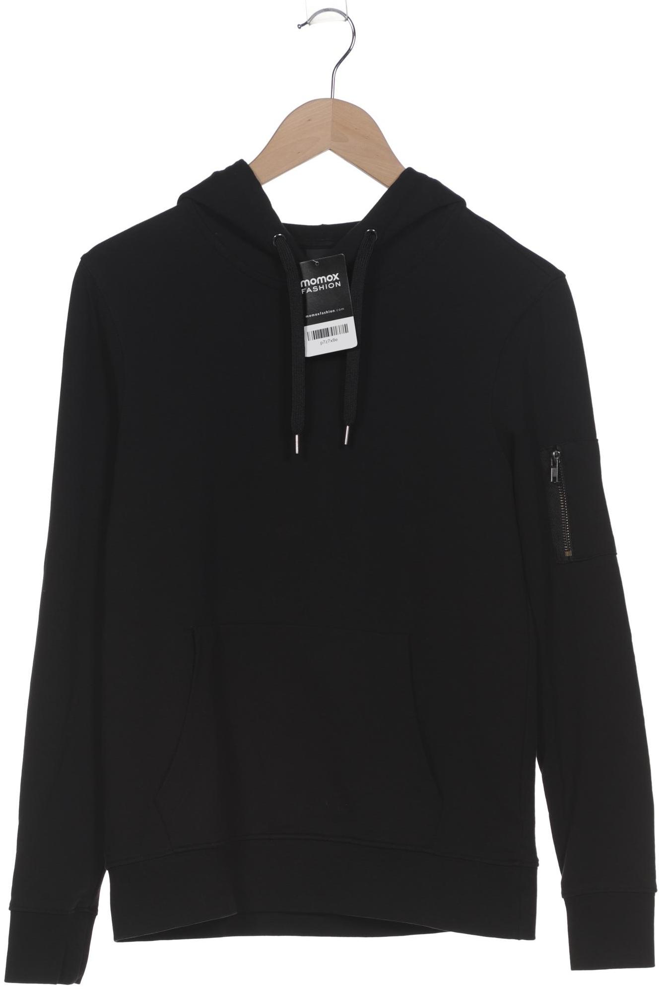 

H&M Herren Kapuzenpullover, schwarz, Gr. 46