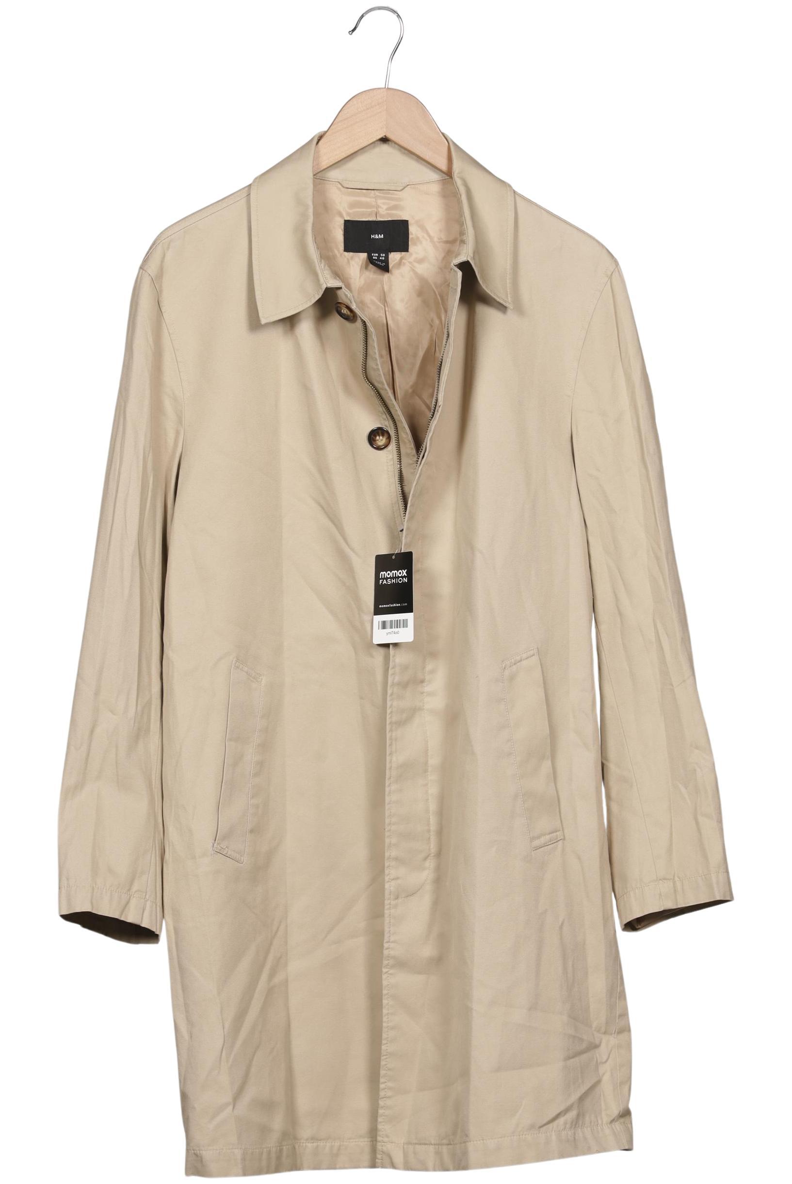 

H&M Herren Mantel, beige, Gr. 50