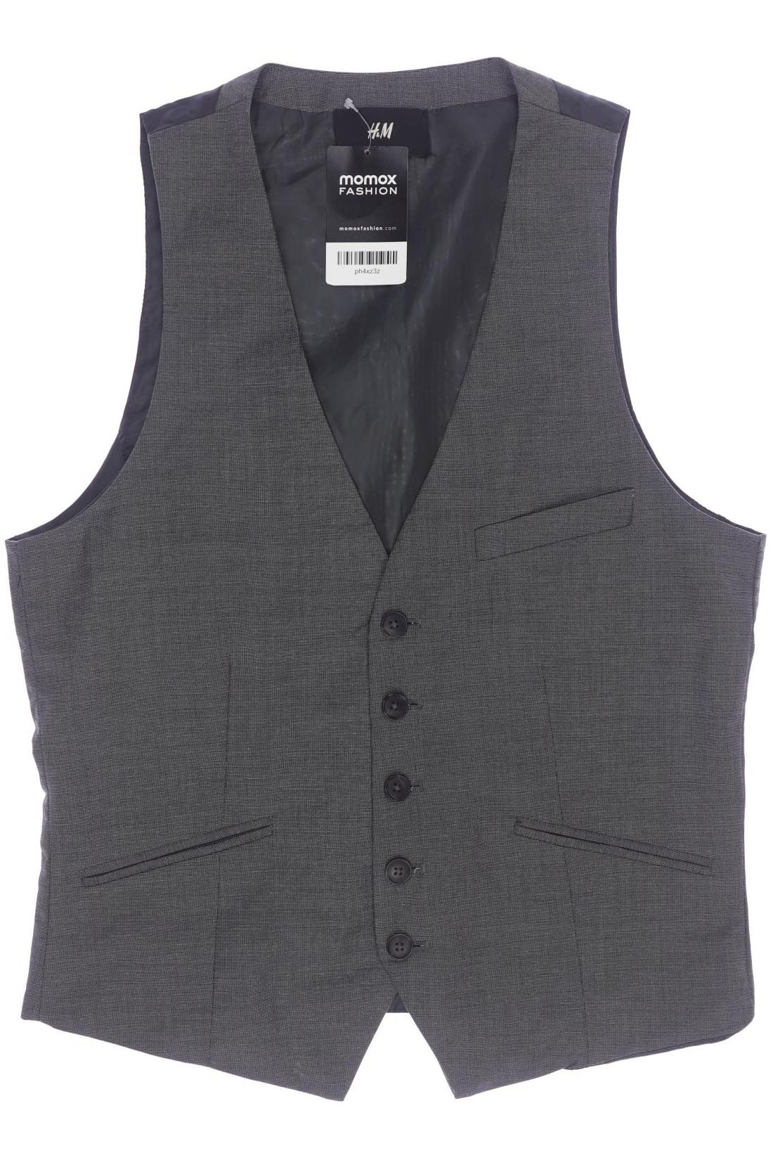 

H&M Herren Weste, grau, Gr. 46