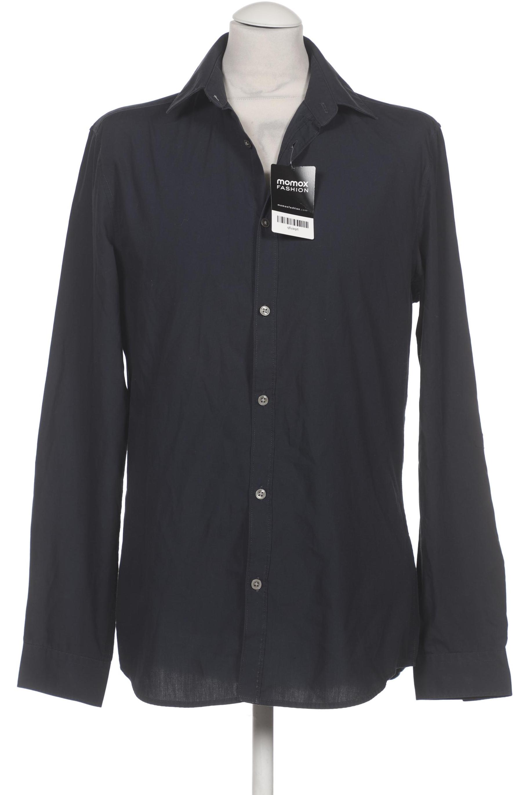 

H&M Herren Hemd, marineblau, Gr. 48