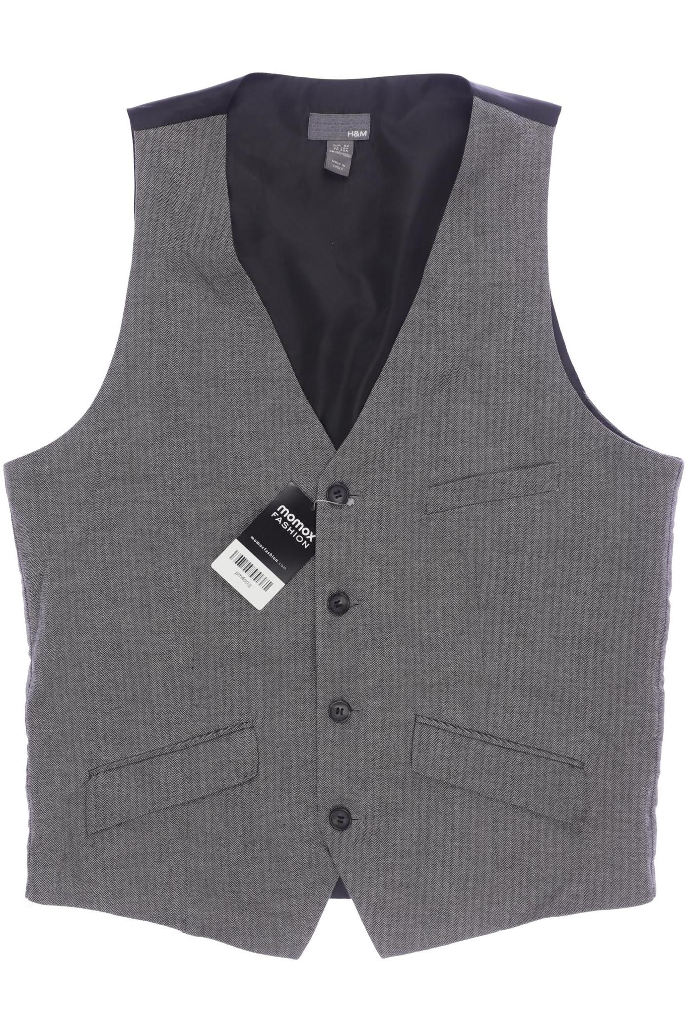 

H&M Herren Weste, grau, Gr. 50