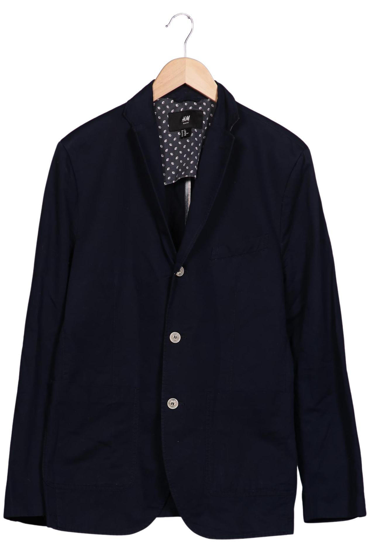

H&M Herren Sakko, marineblau, Gr. 54
