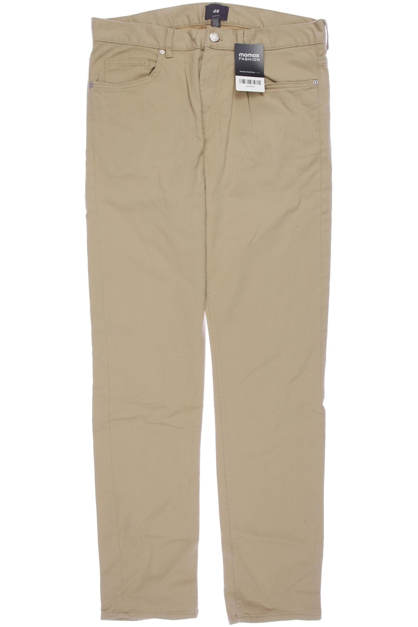 

H&M Herren Stoffhose, beige, Gr. 31