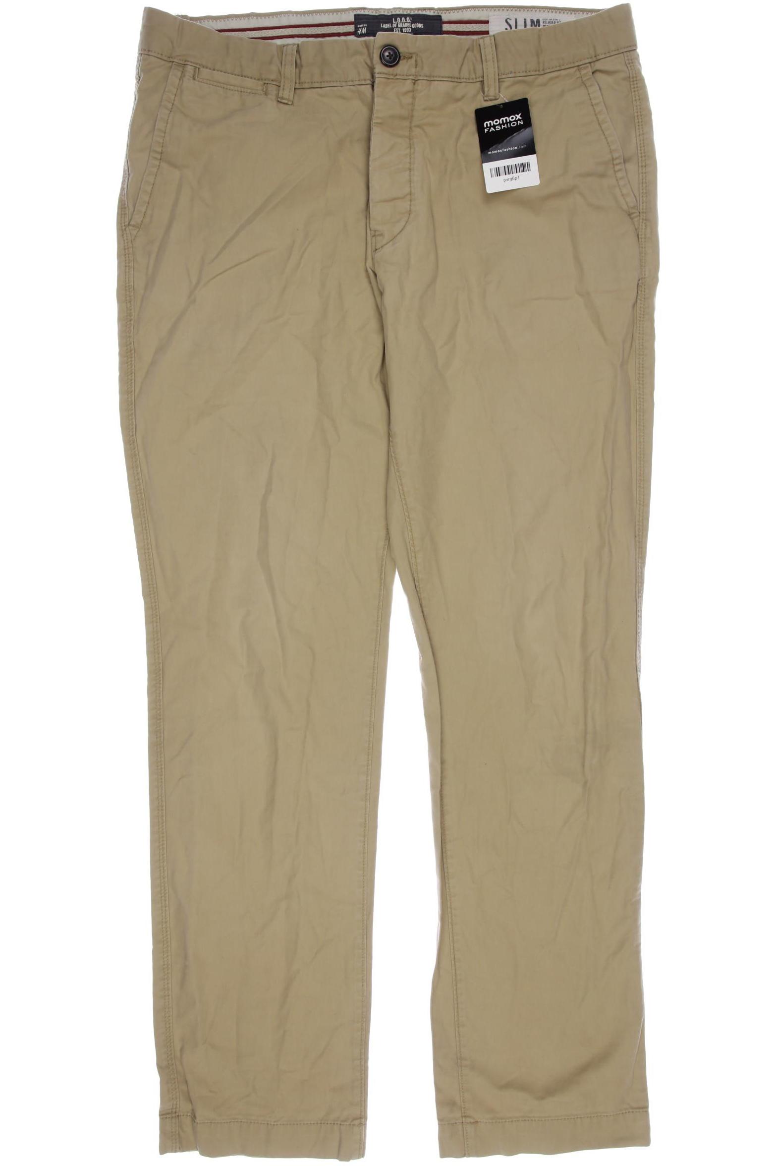 

H&M Herren Stoffhose, beige, Gr. 36