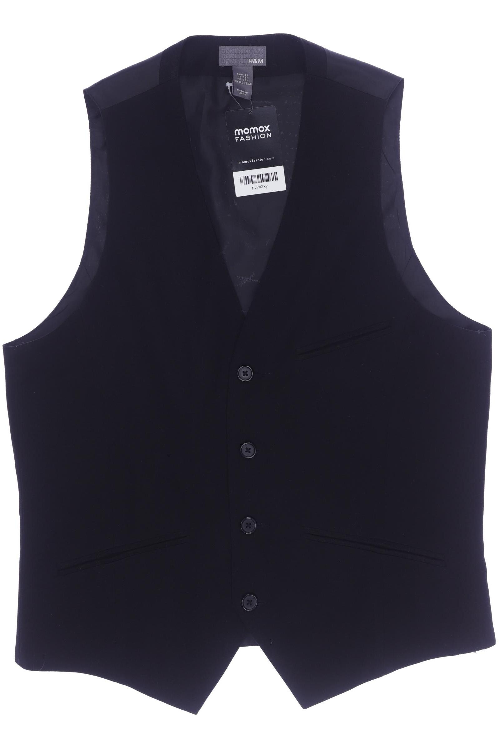

H&M Herren Weste, schwarz, Gr. 48