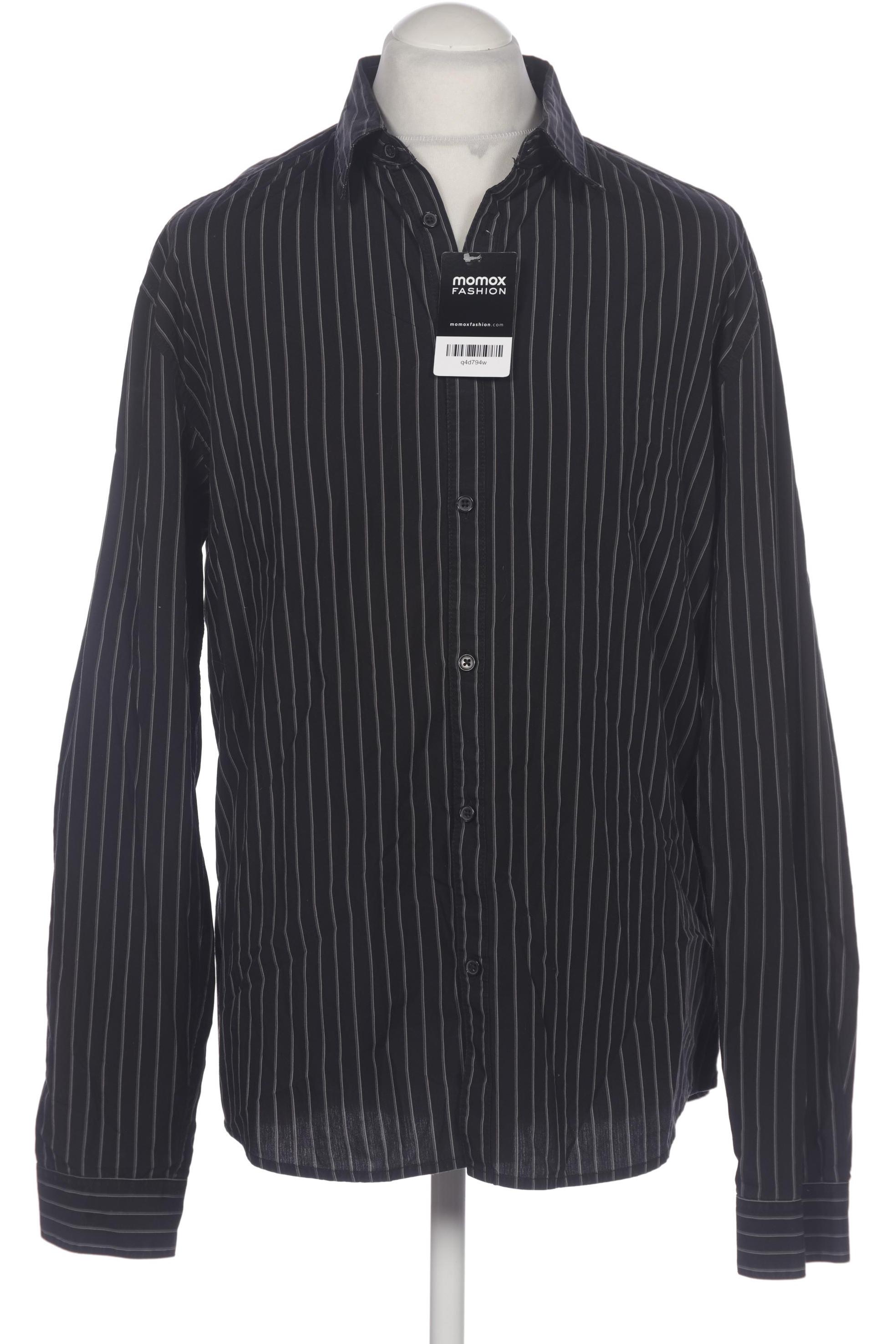 

H&M Herren Hemd, schwarz, Gr. 54