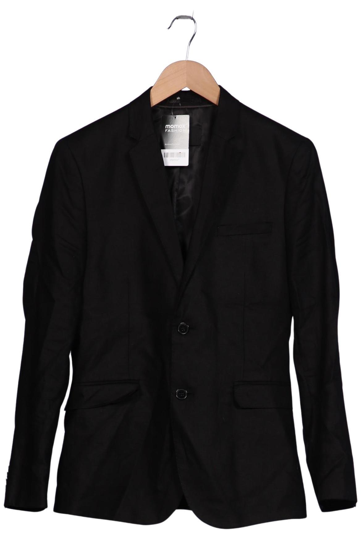 

H&M Herren Sakko, schwarz, Gr. 46