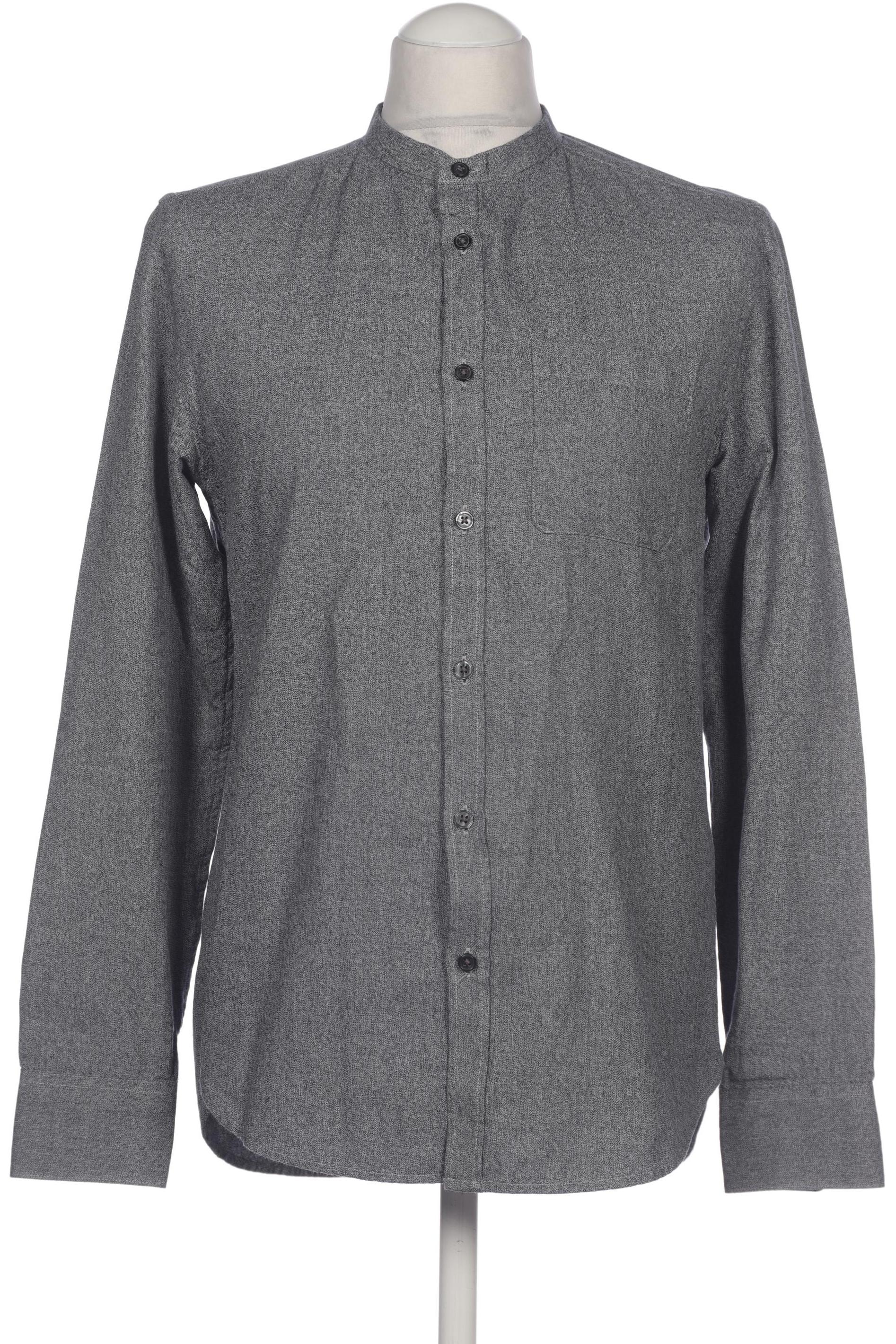 

H&M Herren Hemd, grau, Gr. 46