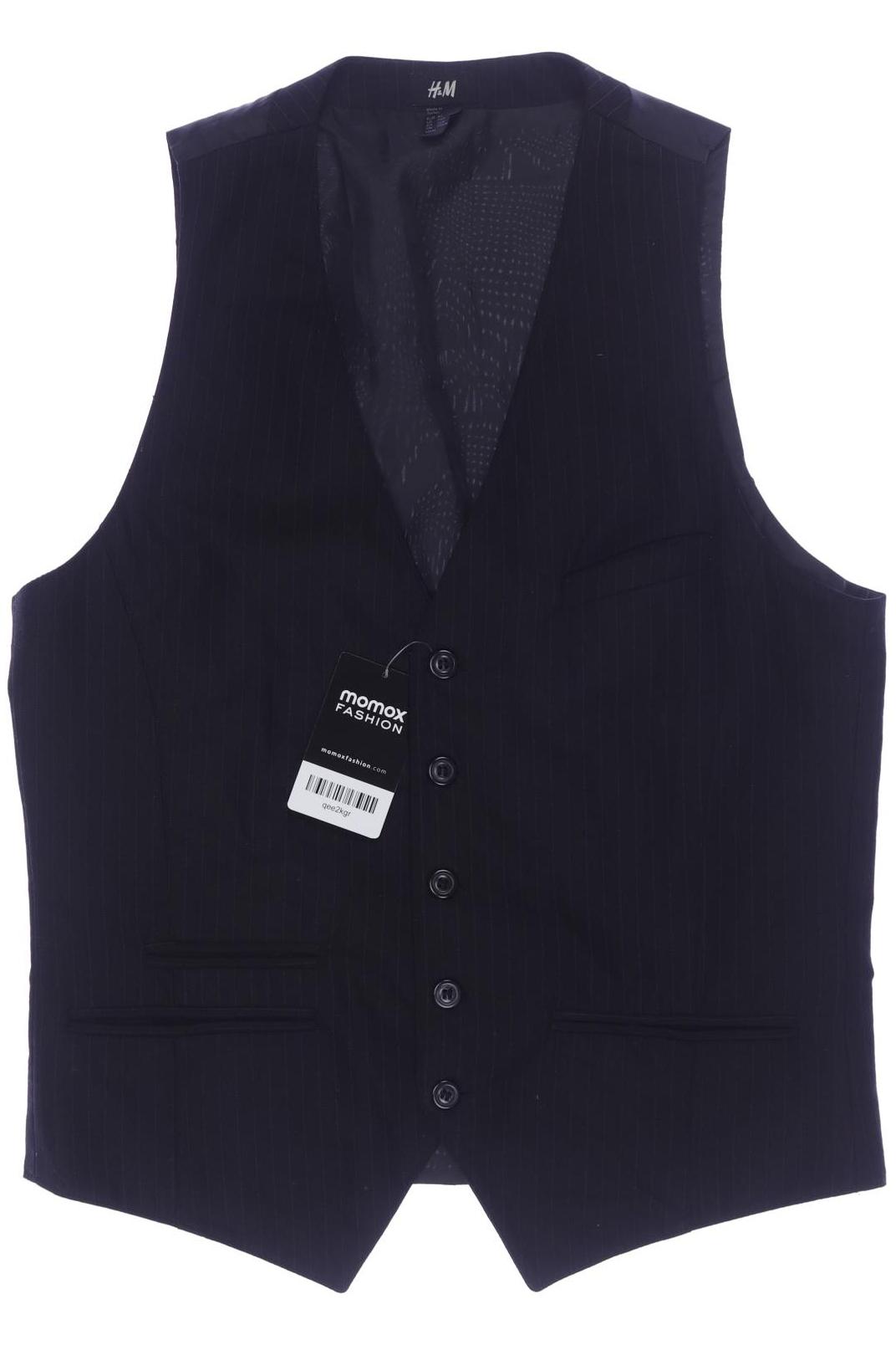

H&M Herren Weste, schwarz, Gr. 46